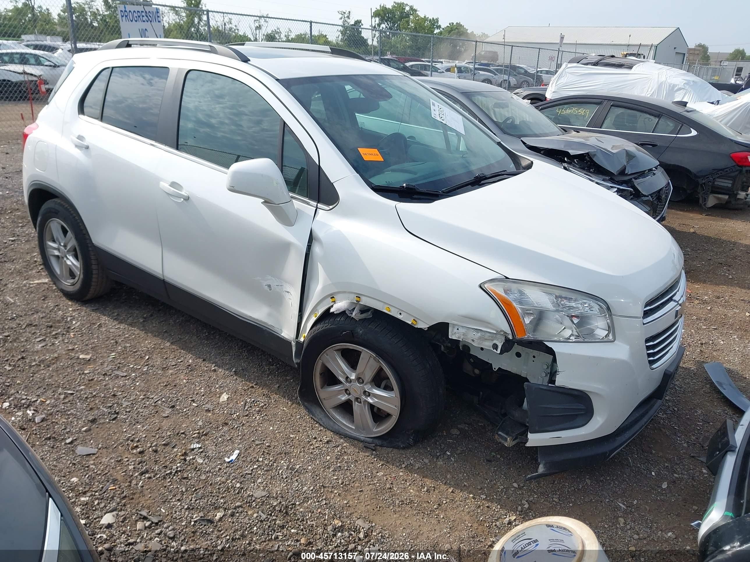 2015 Chevrolet Trax LT, VIN KL7CJLSB4FB111879 — Front end