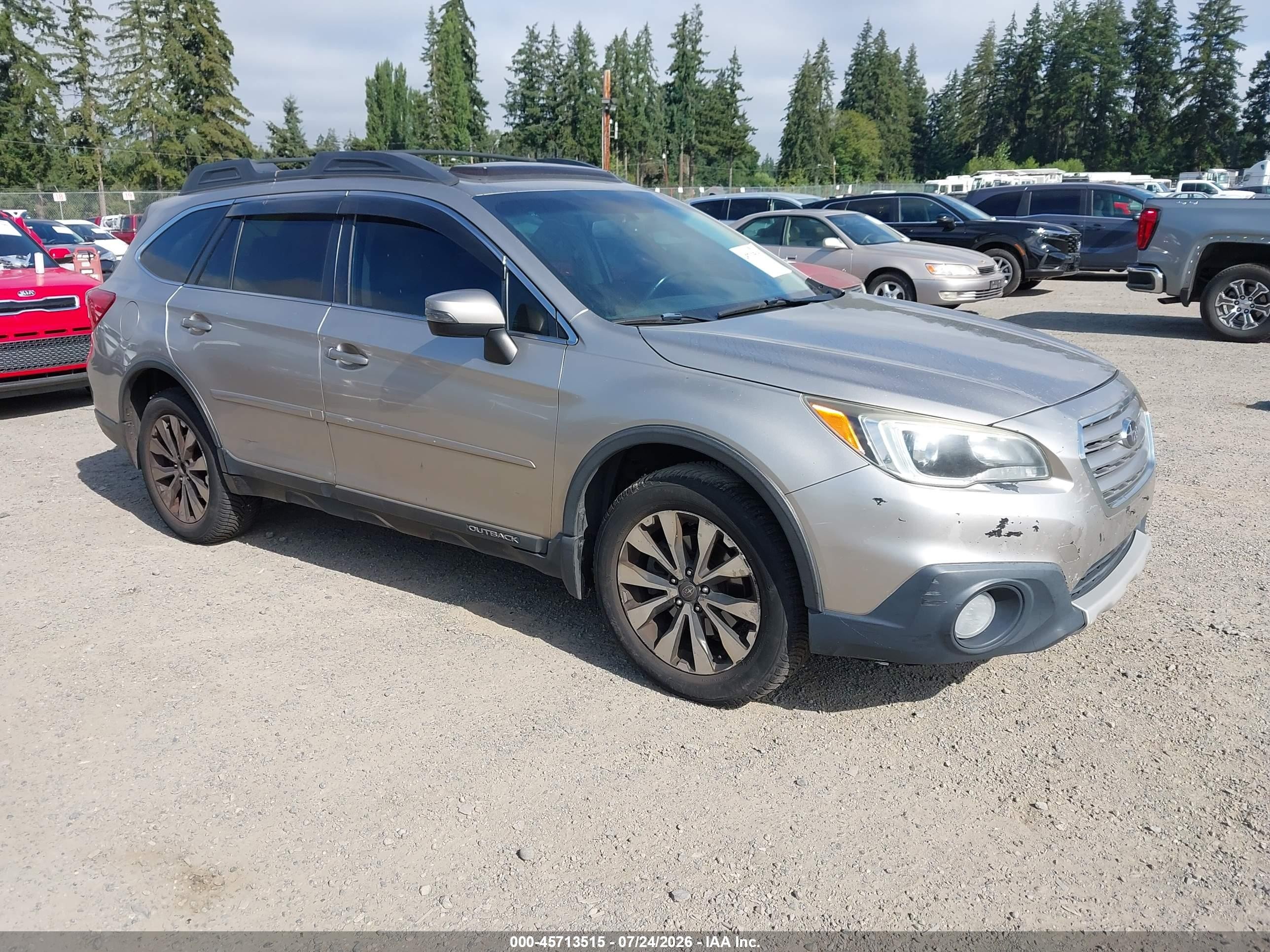 2016 Subaru Outback Limited, VIN 4S4BSALC5G3344894 — Normal wear