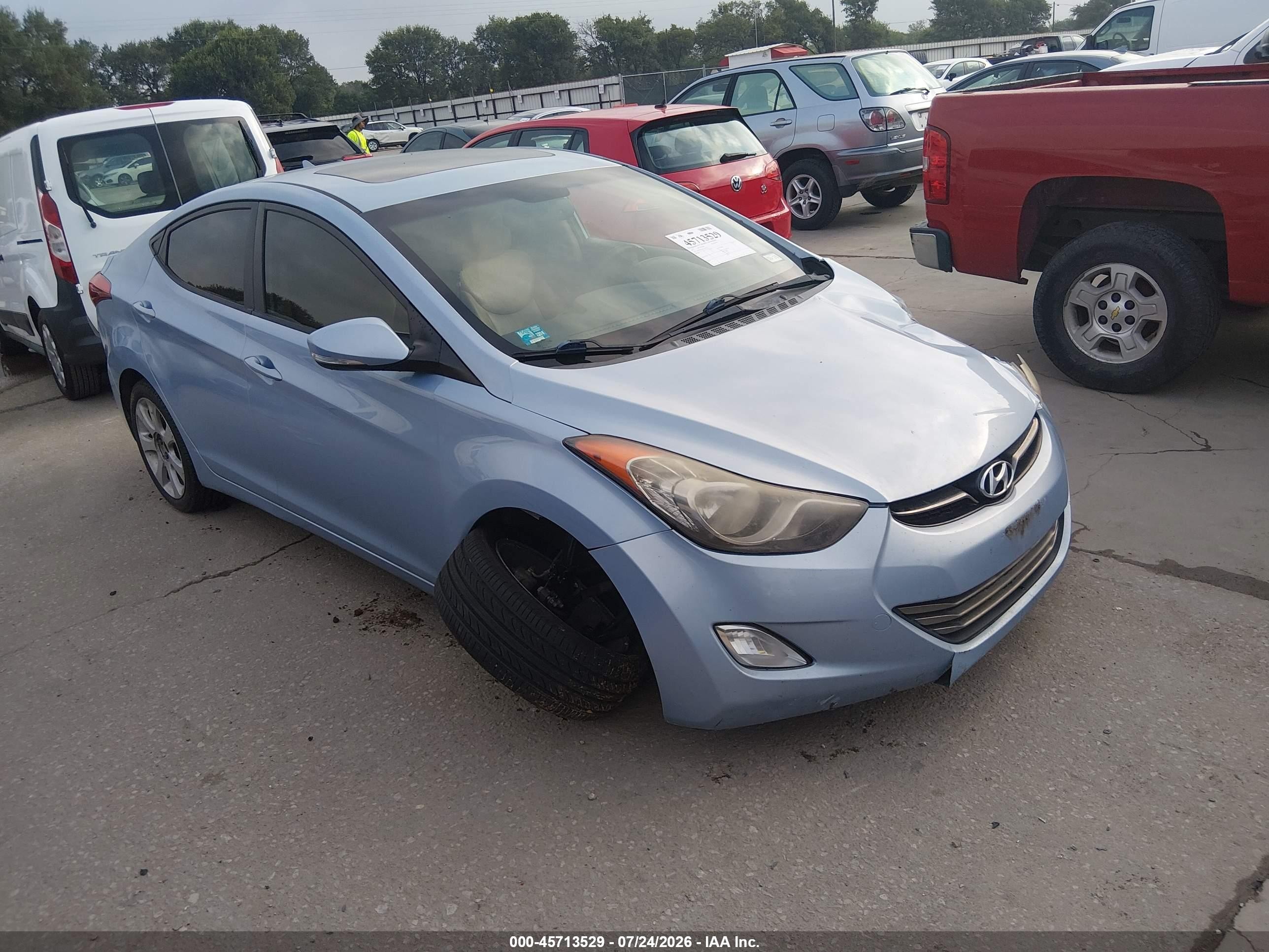 2012 Hyundai Elantra GLS, VIN KMHDH4AE0CU459310 — Side