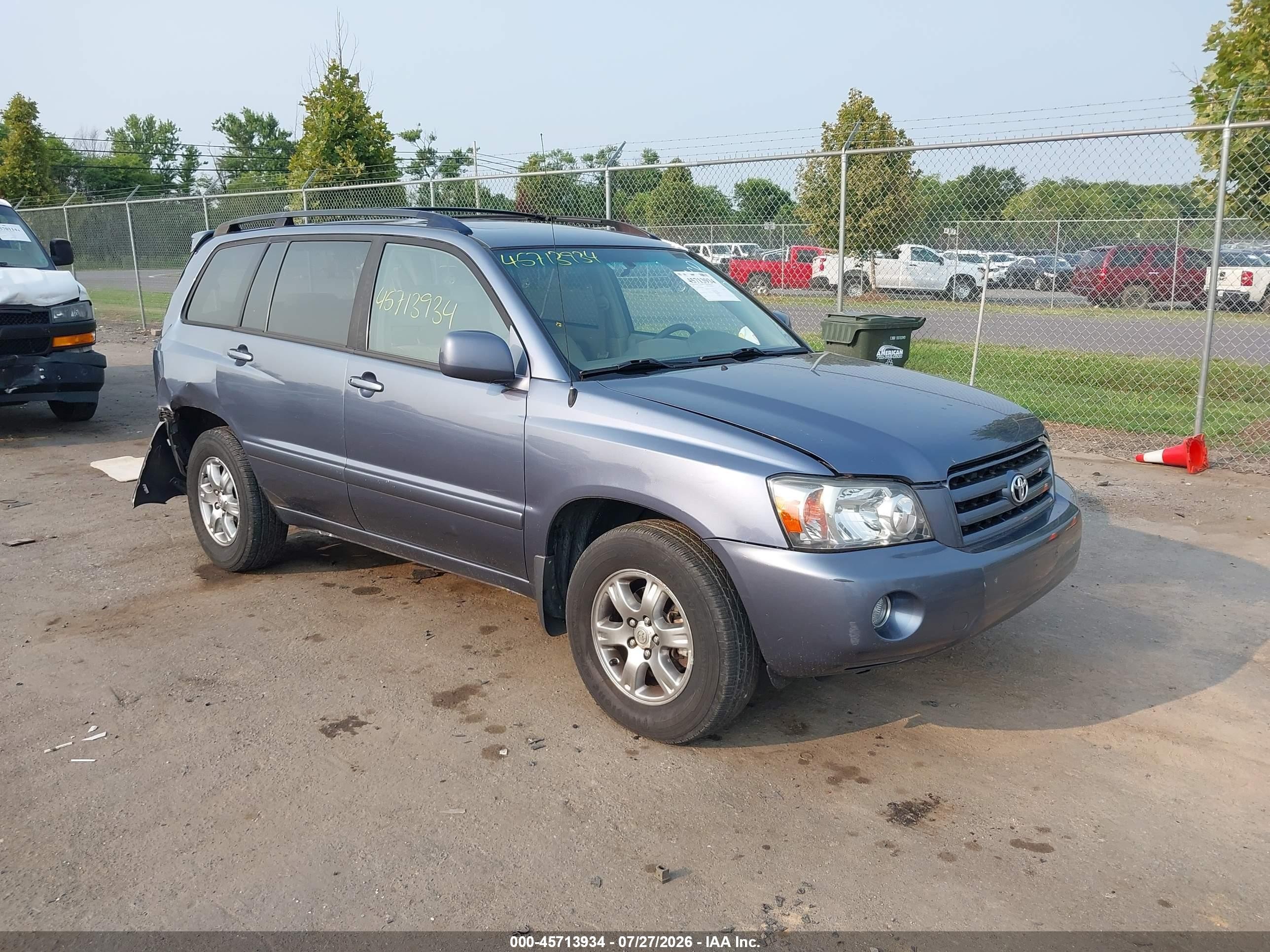 2007 Toyota Highlander Limited, VIN JTEDP21A070144508 — Rear end