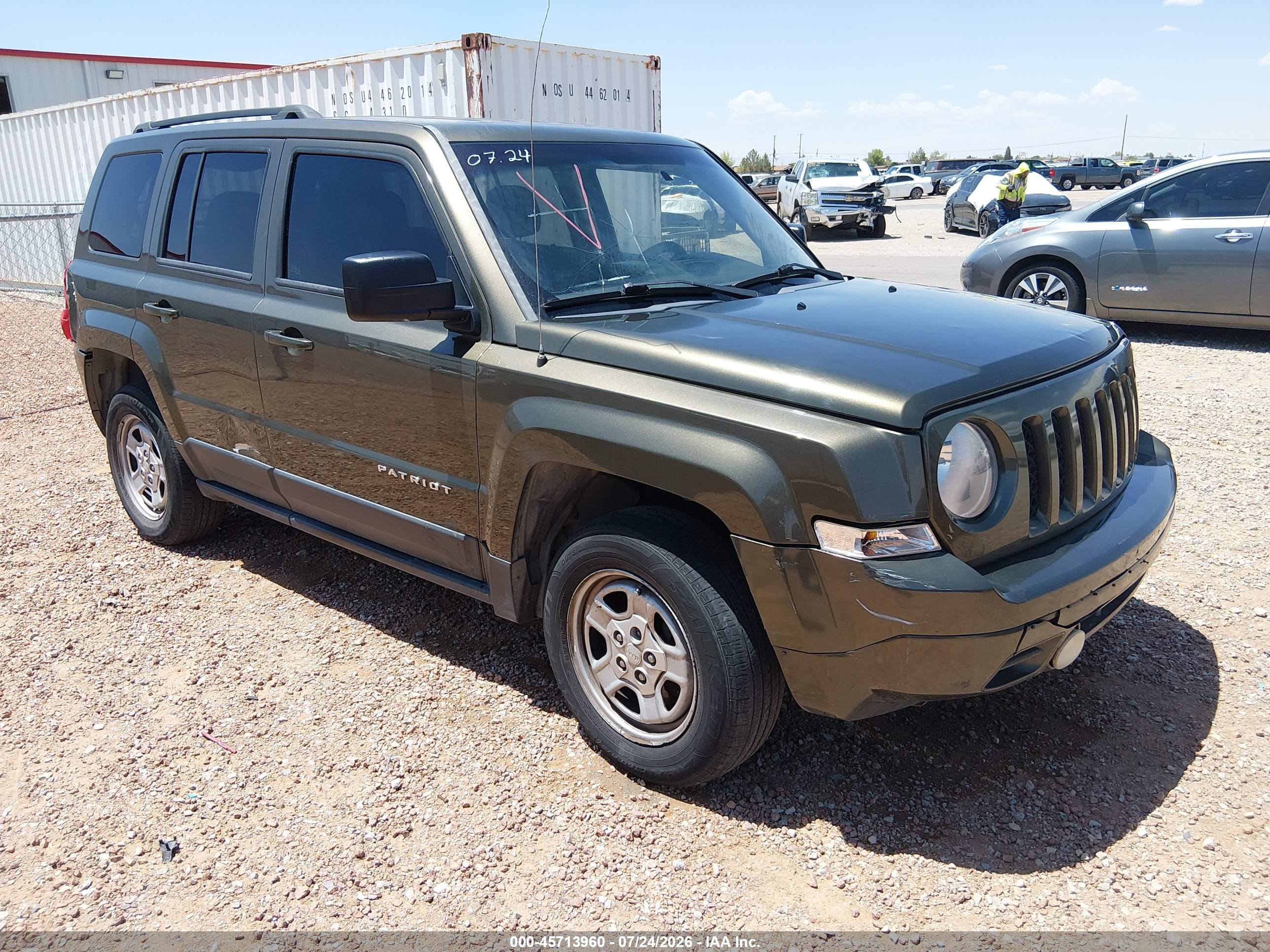 2015 Jeep Patriot Sport, VIN 1C4NJRBB1FD279739 — Normal wear