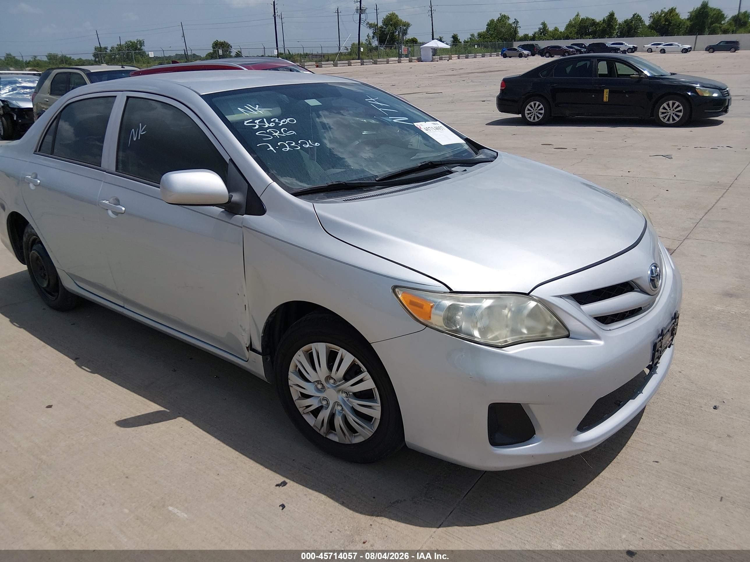 2012 Toyota Corolla LE, VIN 5YFBU4EE0CP063621 — Repossession