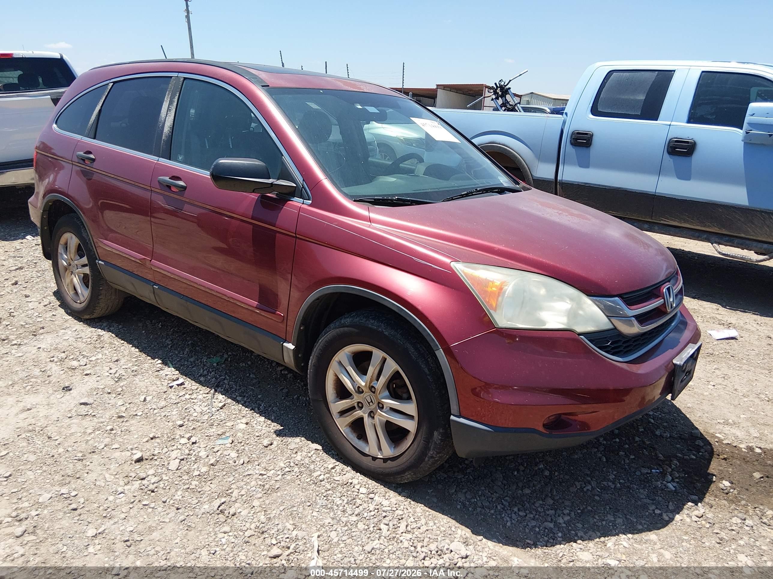 2010 Honda CR-V EX, VIN 3CZRE3H51AG701051 — Normal wear