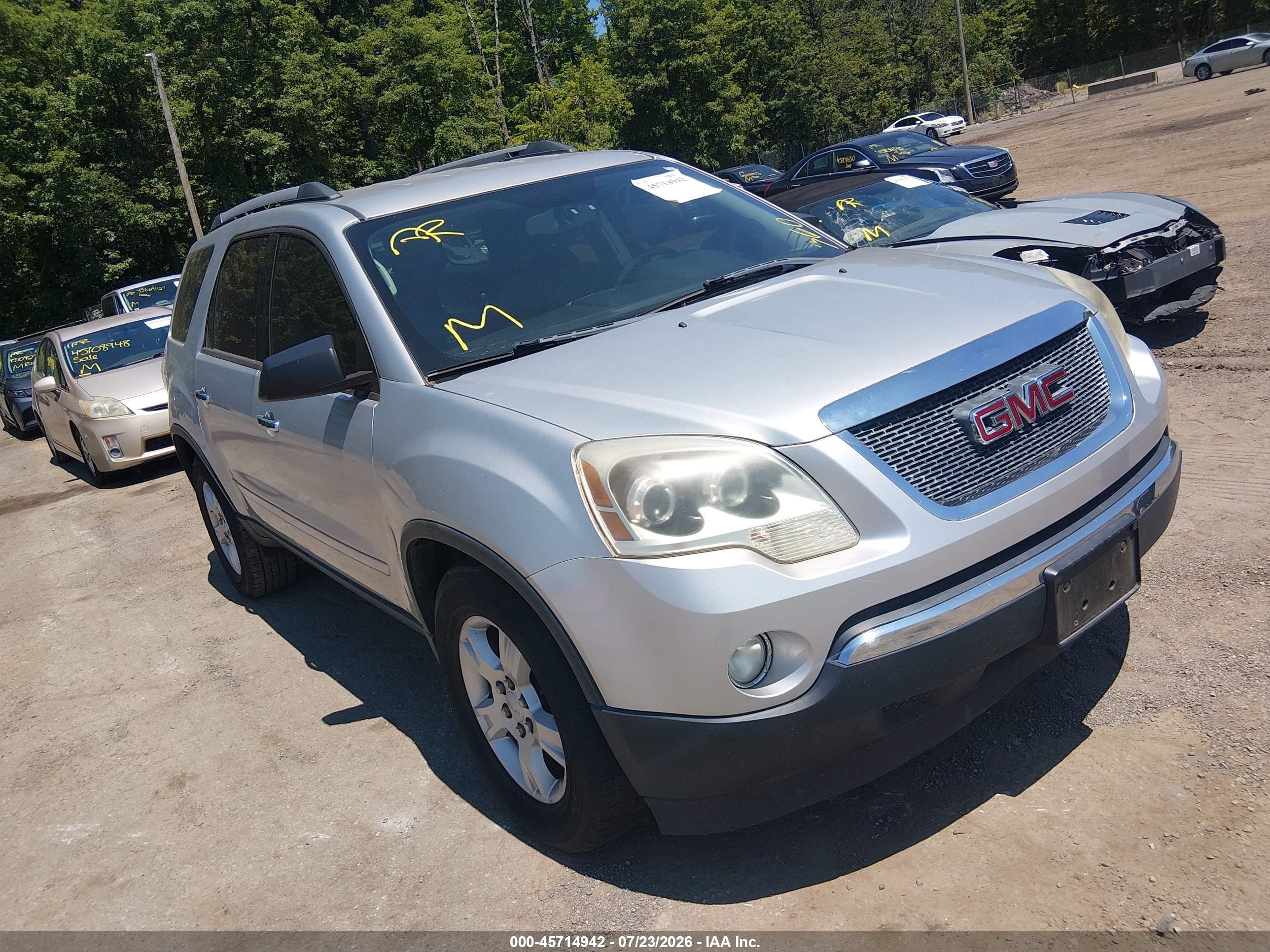 2012 GMC Acadia SL, VIN 1GKKRNED2CJ286315 — Normal wear