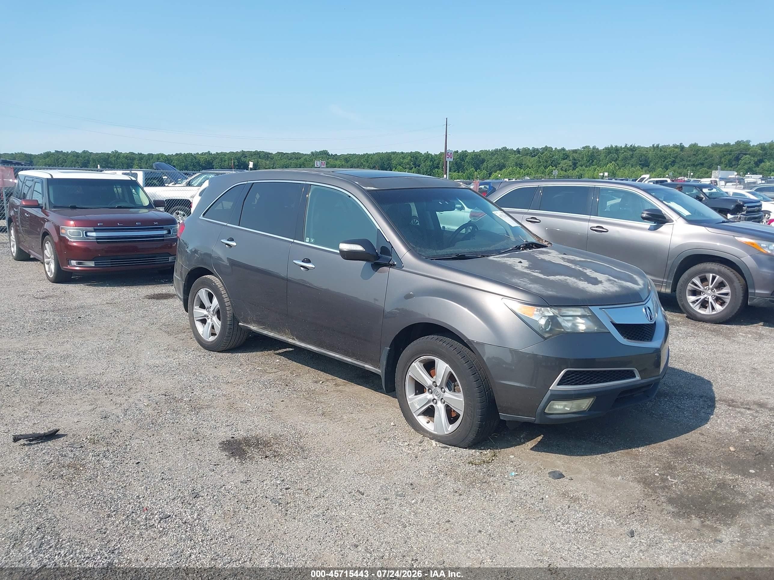 2011 Acura MDX, VIN 2HNYD2H21BH516658 — Normal wear