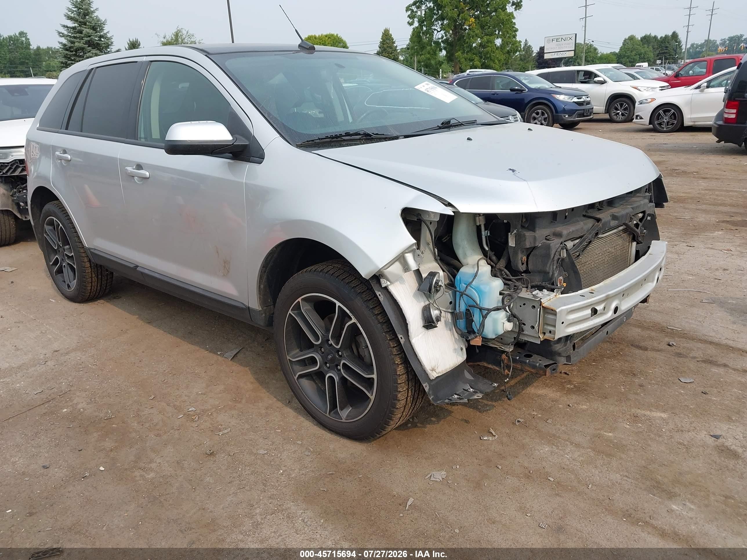 2014 Ford Edge SEL, VIN 2FMDK4JC1EBB14327 — Front end