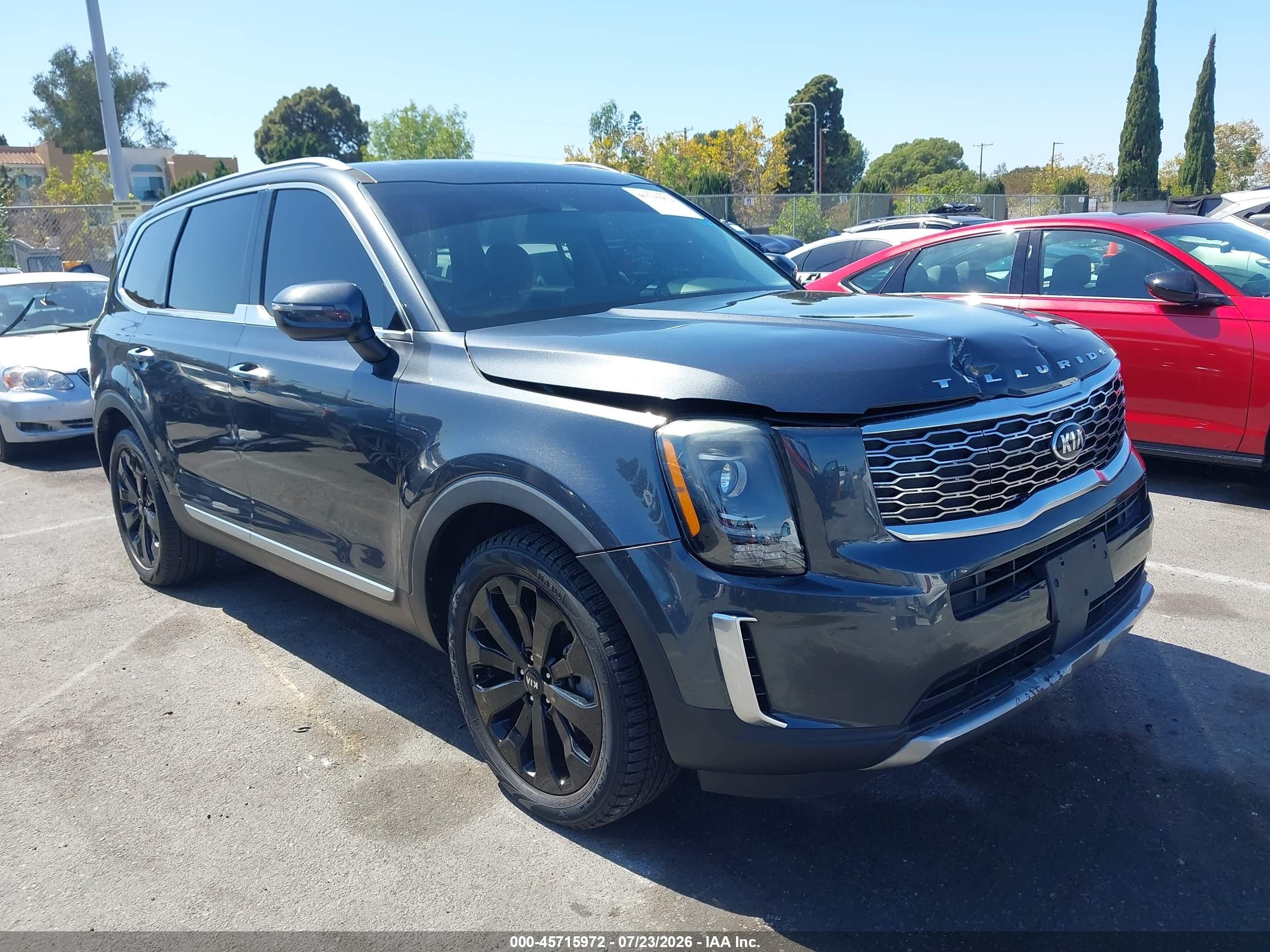 2020 Kia Telluride S, VIN 5XYP64HC1LG033168 — Front end