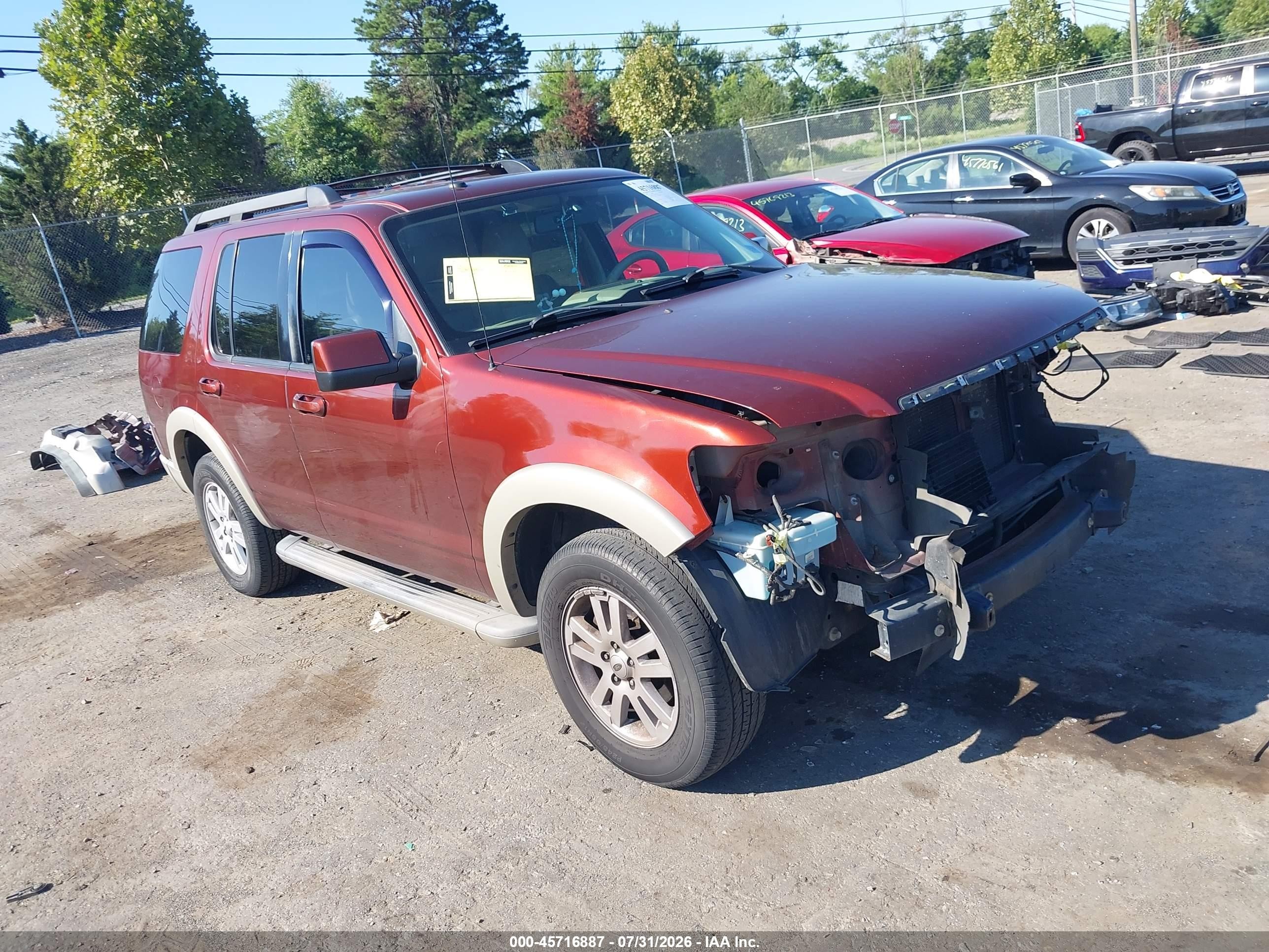 2010 Ford Explorer Eddie Bauer, VIN 1FMEU7EE5AUA59767 — Перед