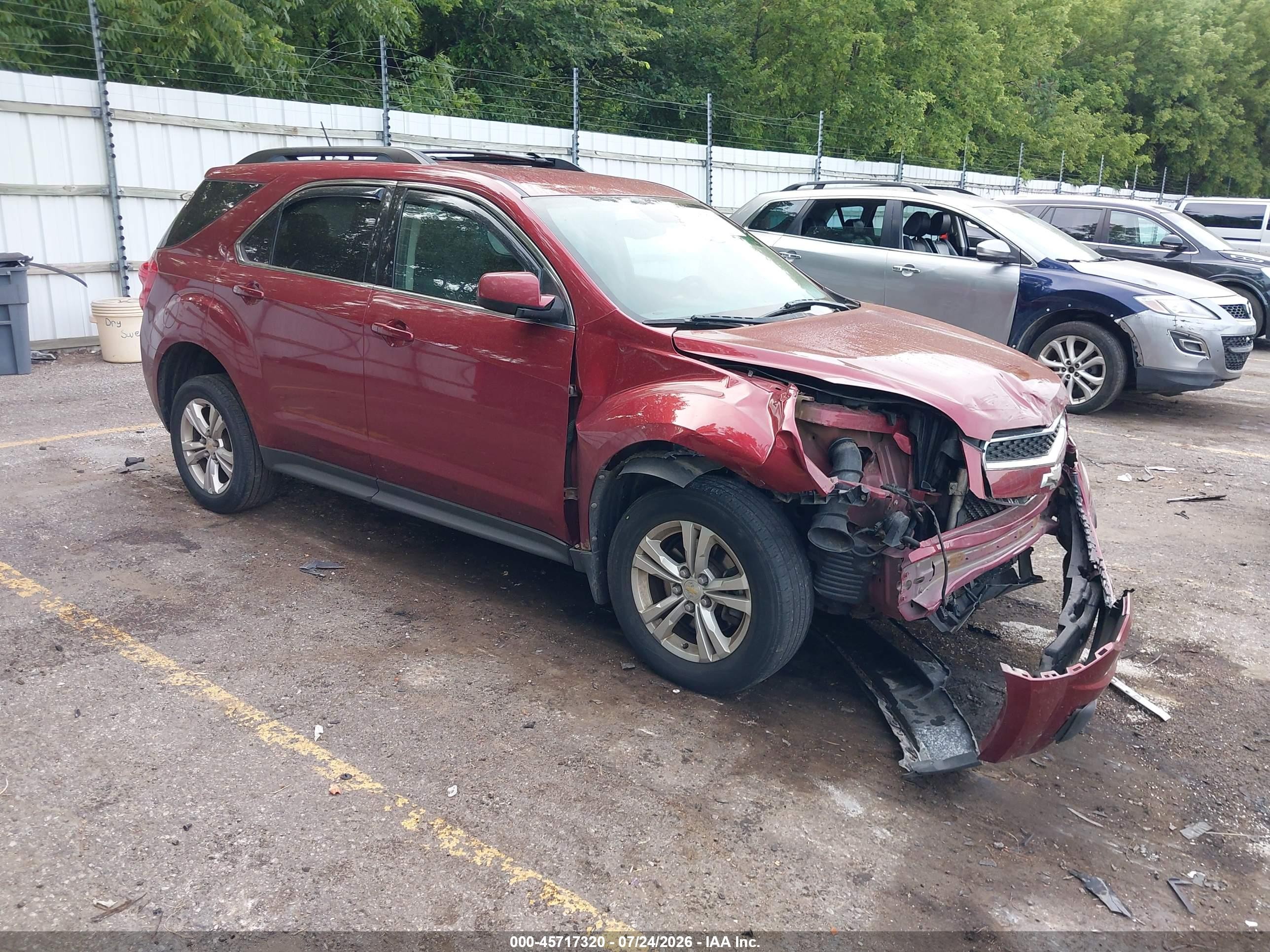 2012 Chevrolet Equinox 1LT, VIN 2GNFLDE53C6266547 — Front end