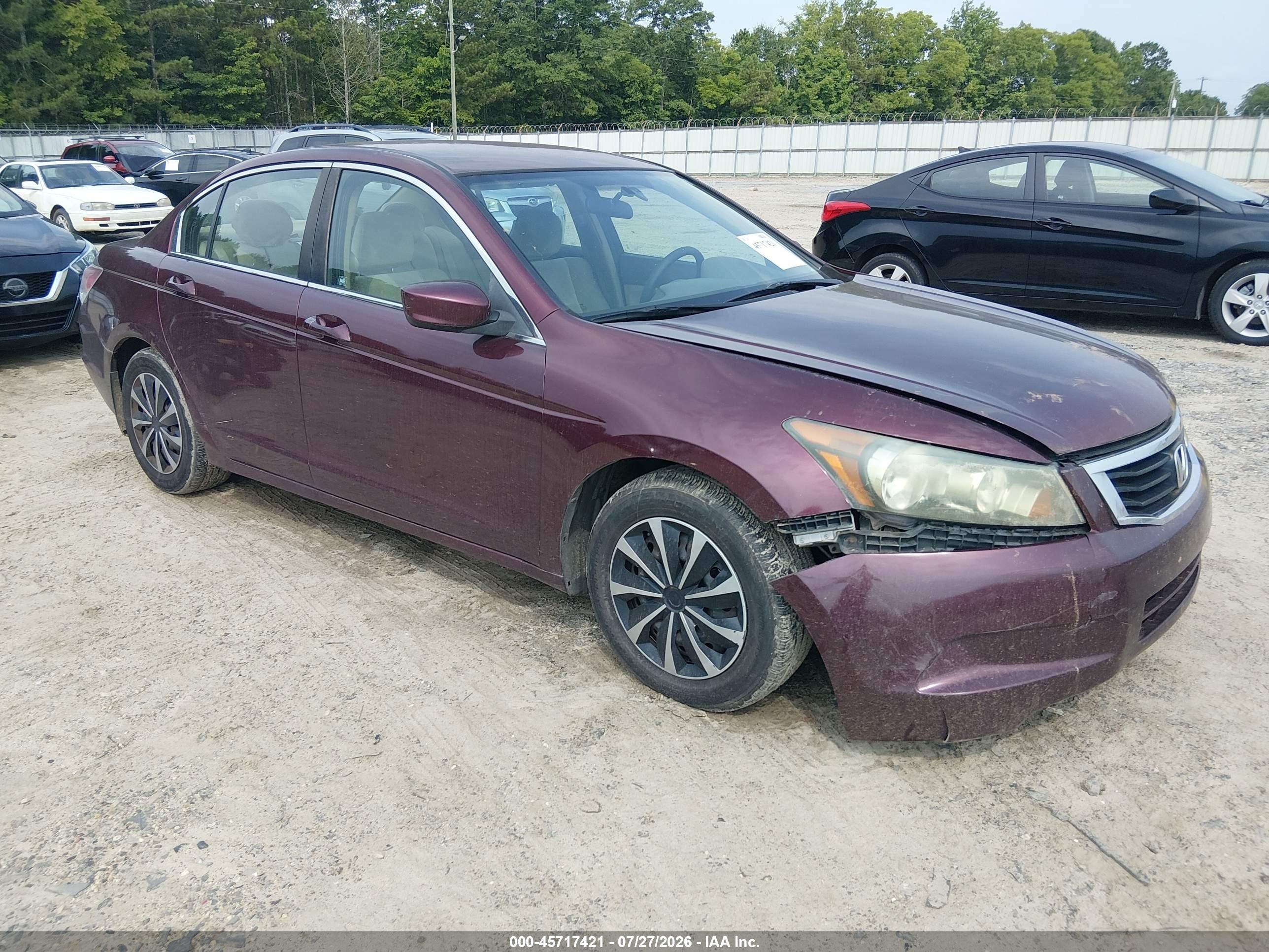 2010 Honda Accord LX, VIN 1HGCP2F30AA190627 — Normal wear