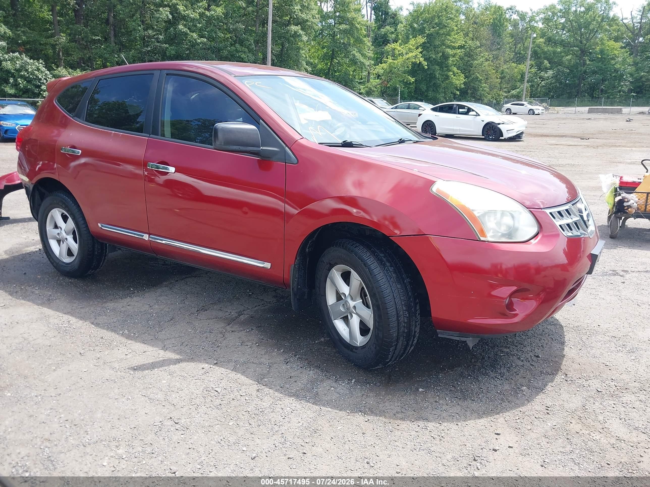 2012 Nissan Rogue SV, VIN JN8AS5MVXCW353837 — Rear end