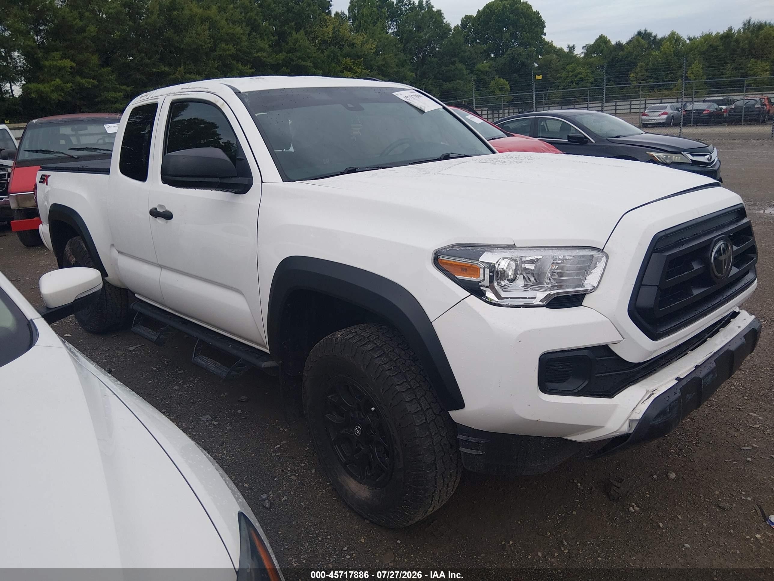 2022 Toyota Tacoma SR, VIN 3TYSZ5AN1NT102244 — Опрокидывание