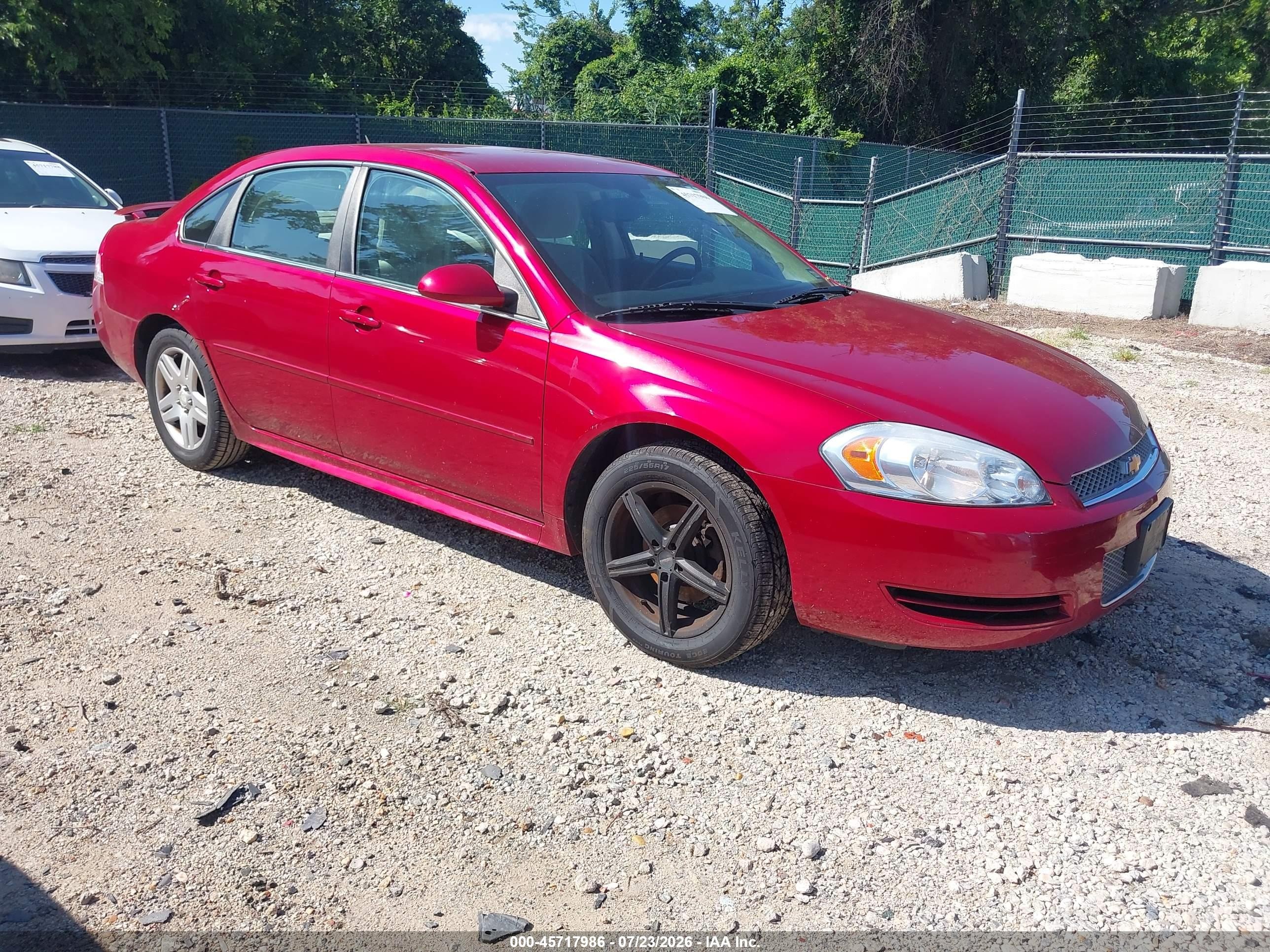 2012 Chevrolet Impala LT Retail, VIN 2G1WB5E31C1261692 — Normal wear