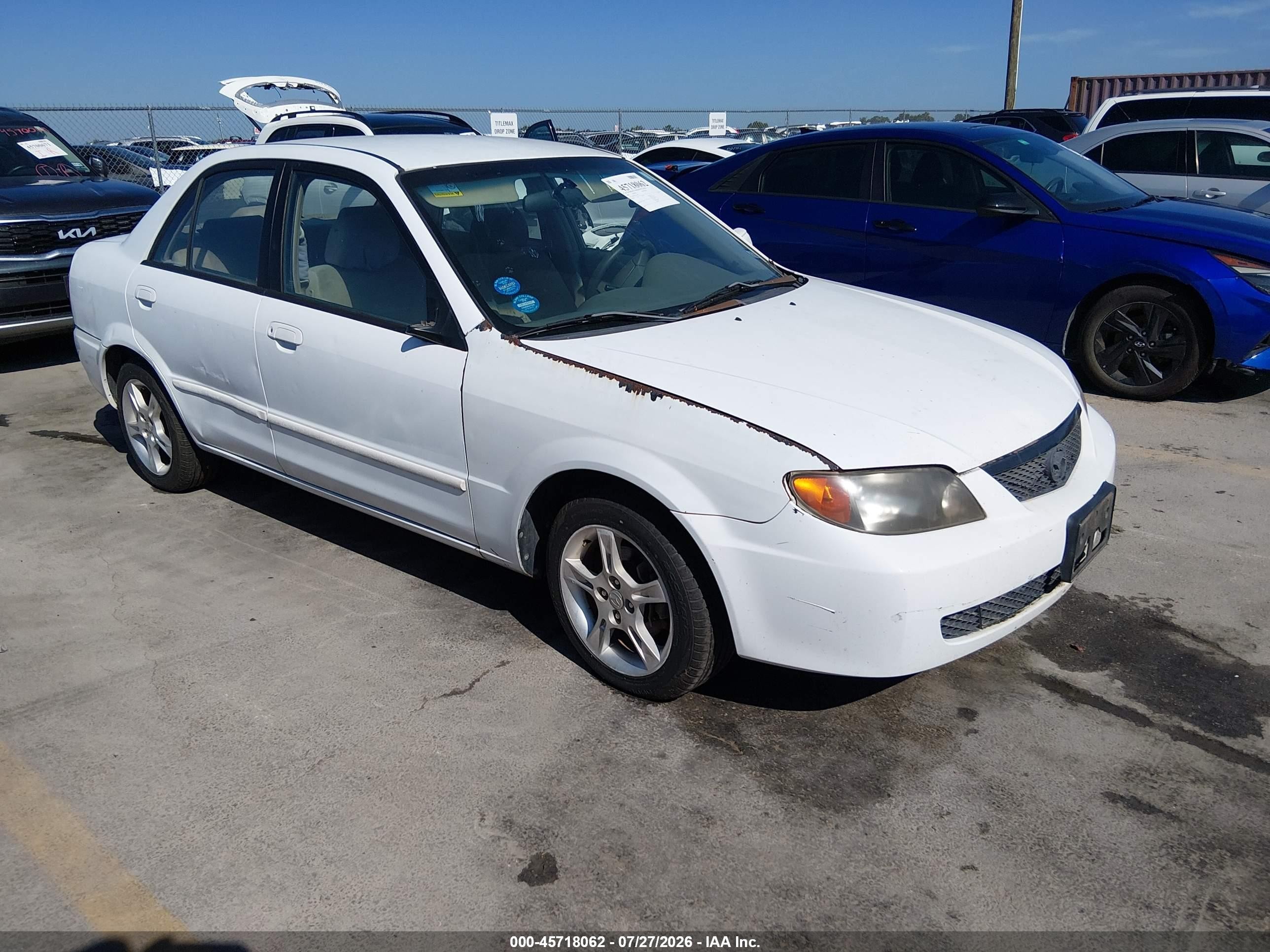 2003 Mazda Protege DX, VIN JM1BJ225231169462 — Normal wear