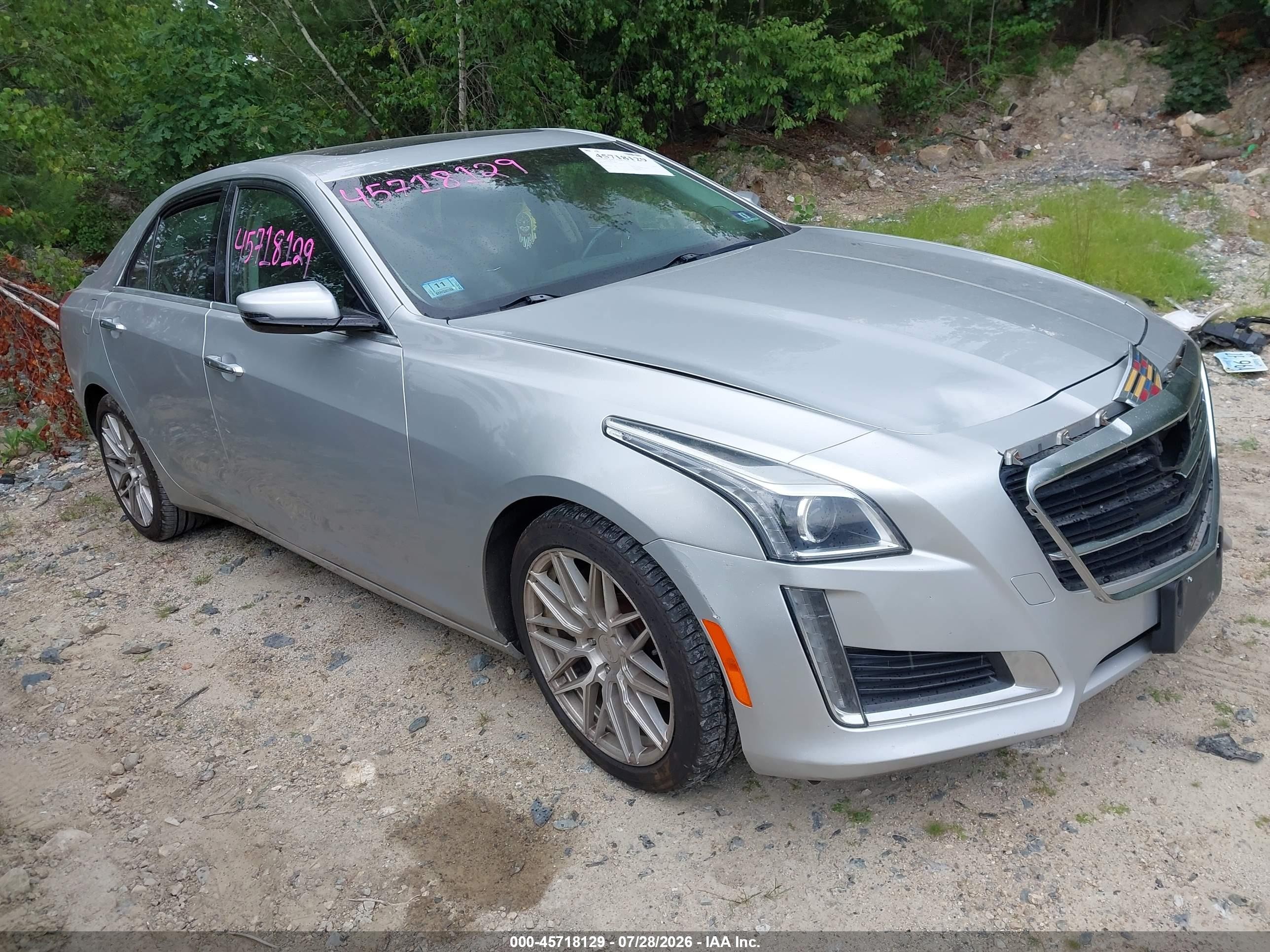 2015 Cadillac CTS Luxury AWD, VIN 1G6AX5SXXF0106801 — Not stated