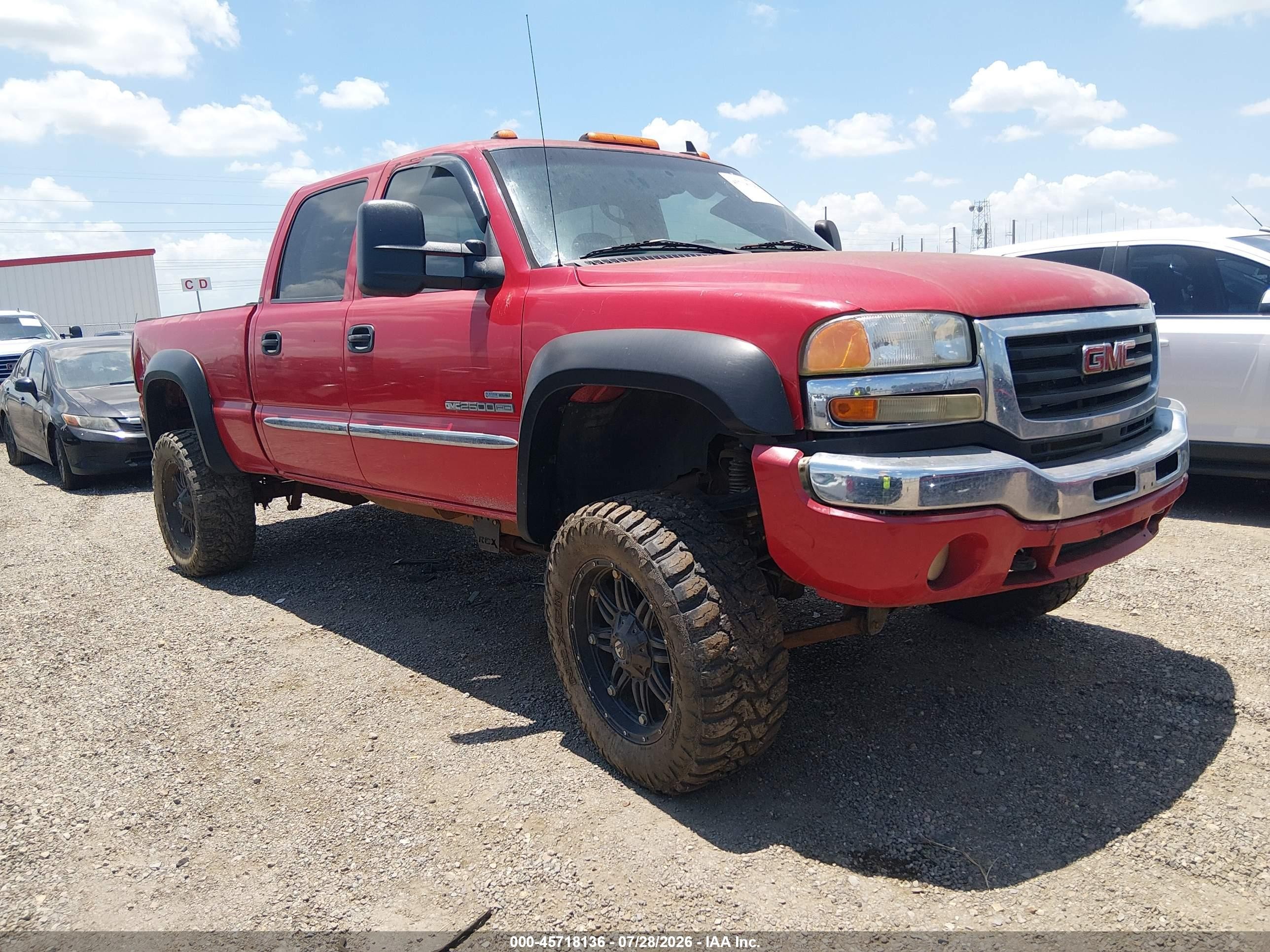 2007 GMC Sierra 2500HD SLE1, VIN 1GTHK23D37F162087 — Вода / потоп