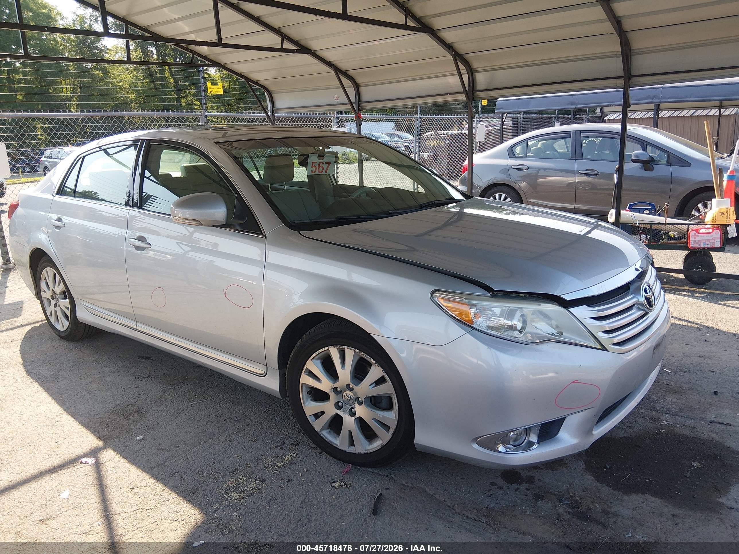 2012 Toyota Avalon Limited, VIN 4T1BK3DB6CU448459 — Fresh water flood