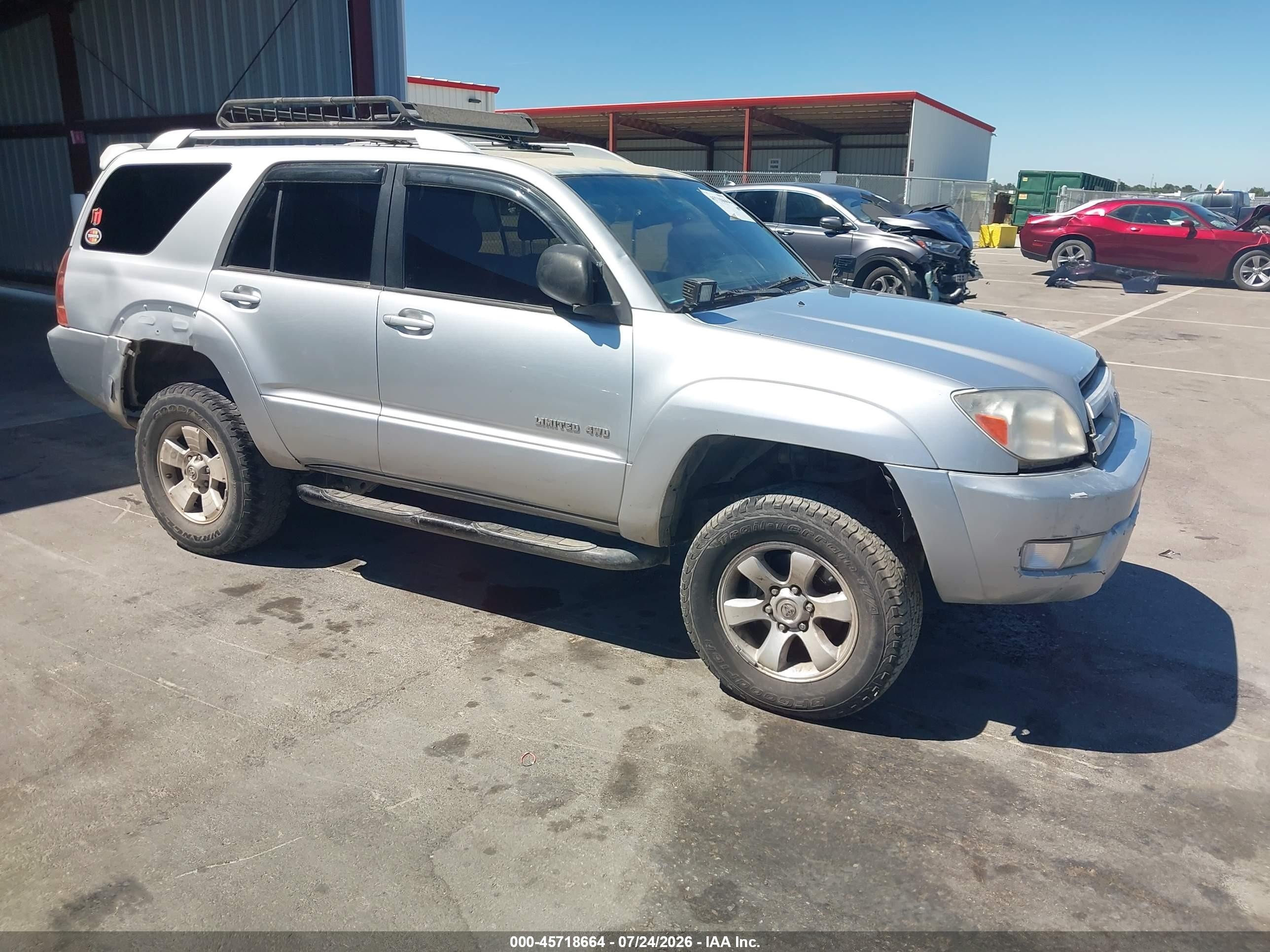 2003 Toyota 4Runner Limited, VIN JTEBT17RX30001361 — Side