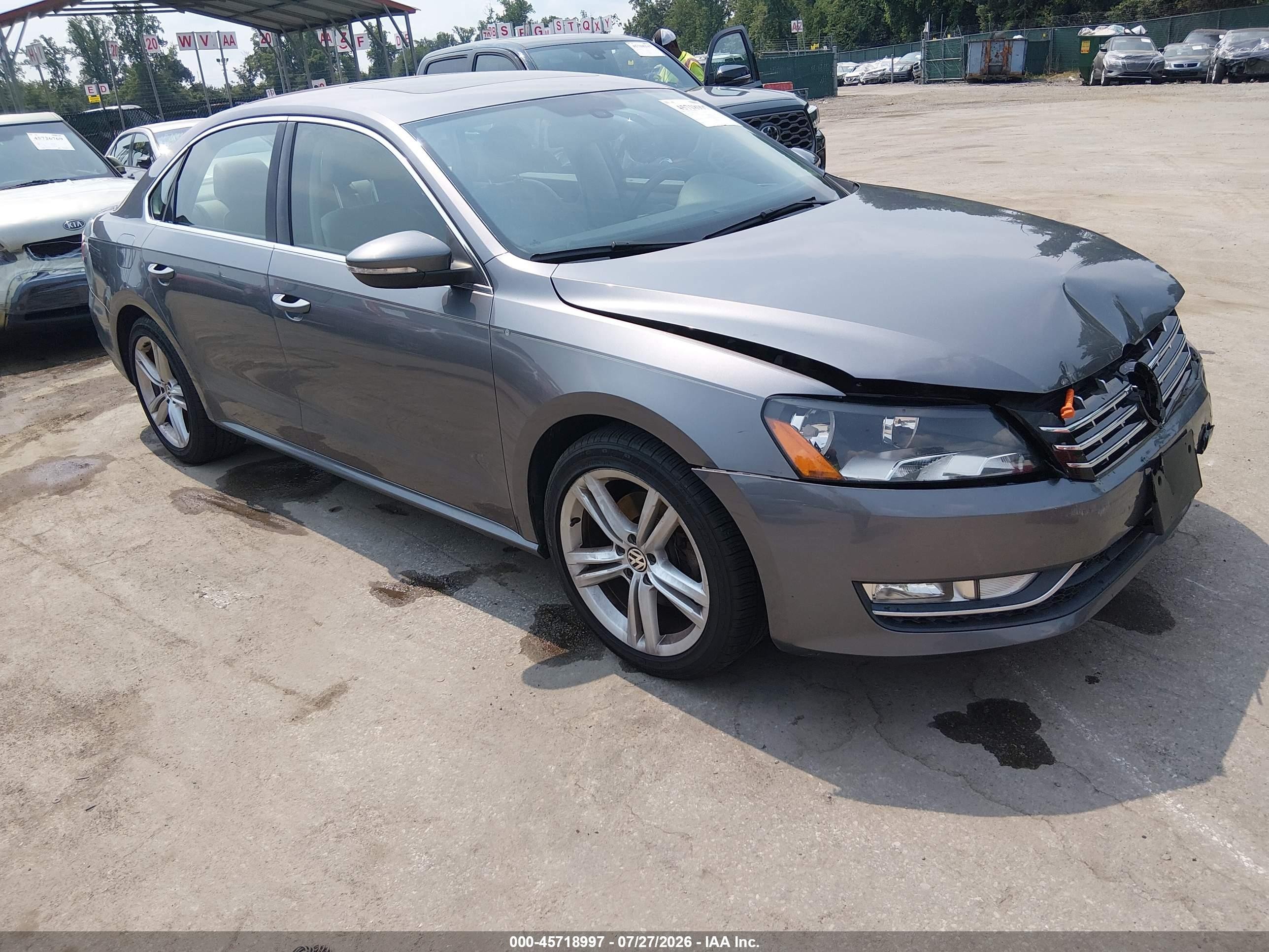 2012 Volkswagen Passat SE, VIN 1VWBM7A32CC060229 — Mechanical