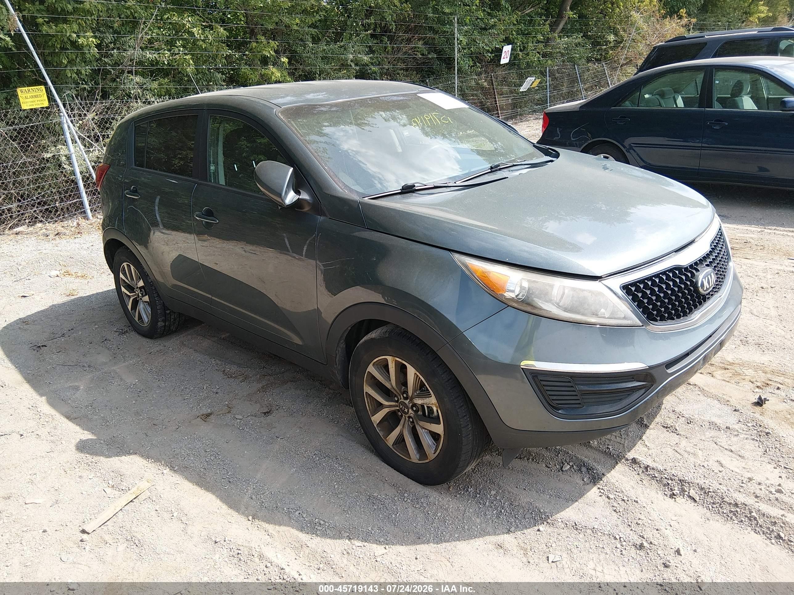 2014 Kia Sportage LX, VIN KNDPB3AC2E7561771 — Normal wear