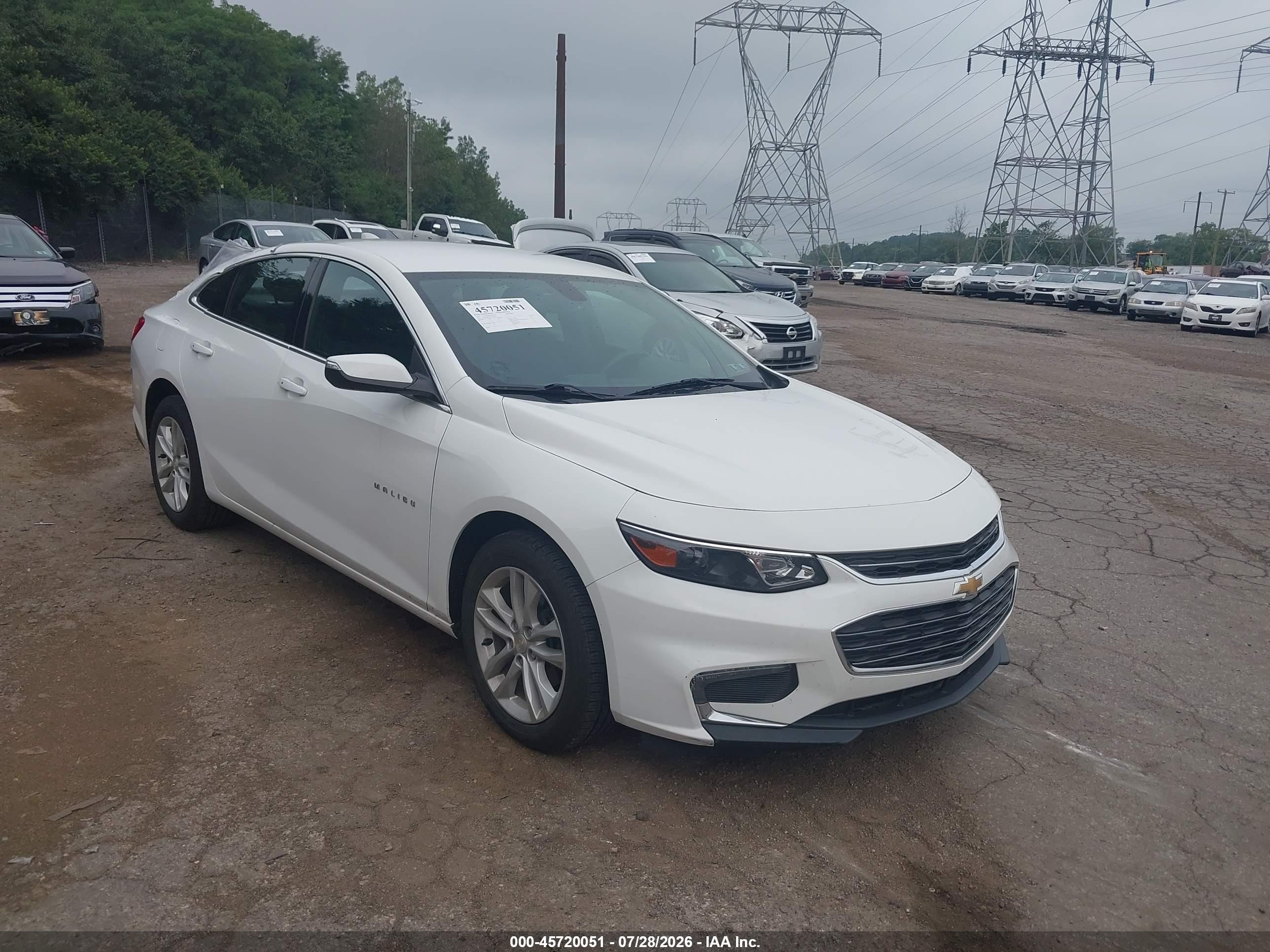 2017 Chevrolet Malibu LT, VIN 1G1ZE5STXHF242700 — Not stated
