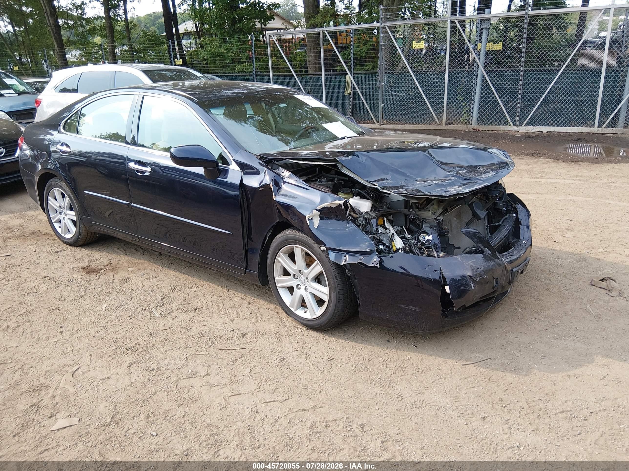 2009 Lexus ES 330, VIN JTHBJ46G992292796 — Front end