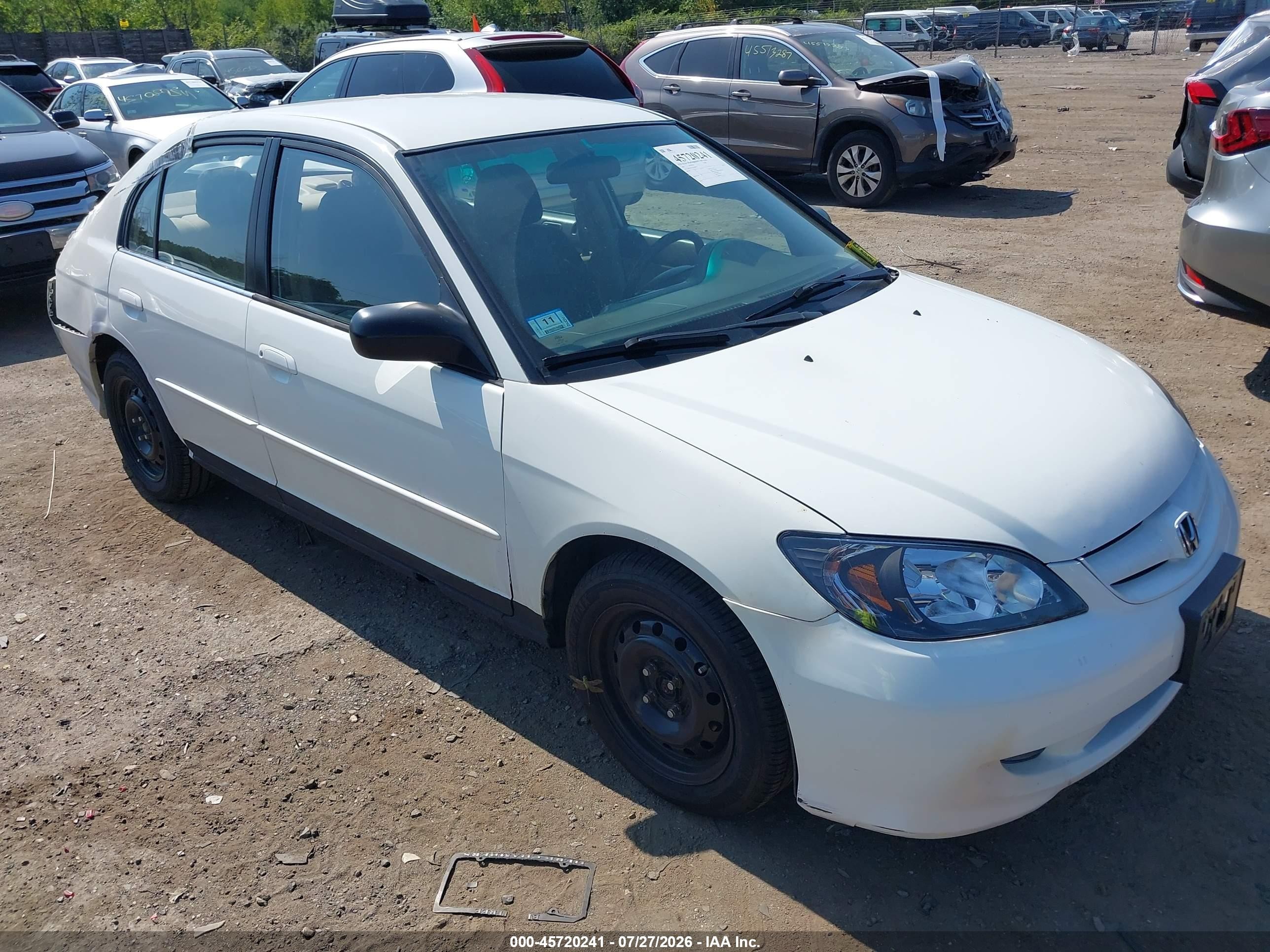 2005 Honda Civic LX, VIN 2HGES16555H580472 — Rear end