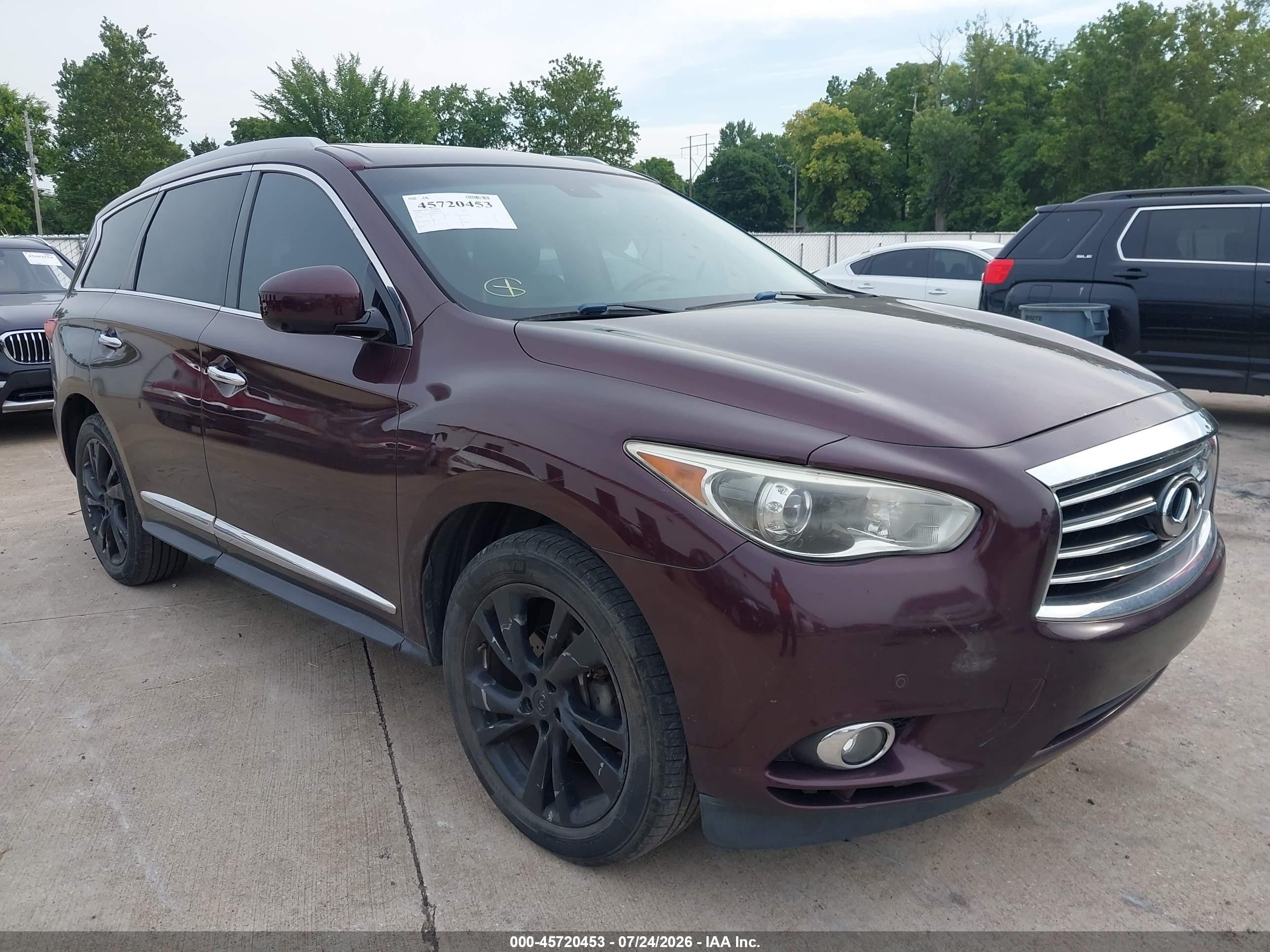 2013 Infiniti JX35, VIN 5N1AL0MM0DC307497 — Not stated