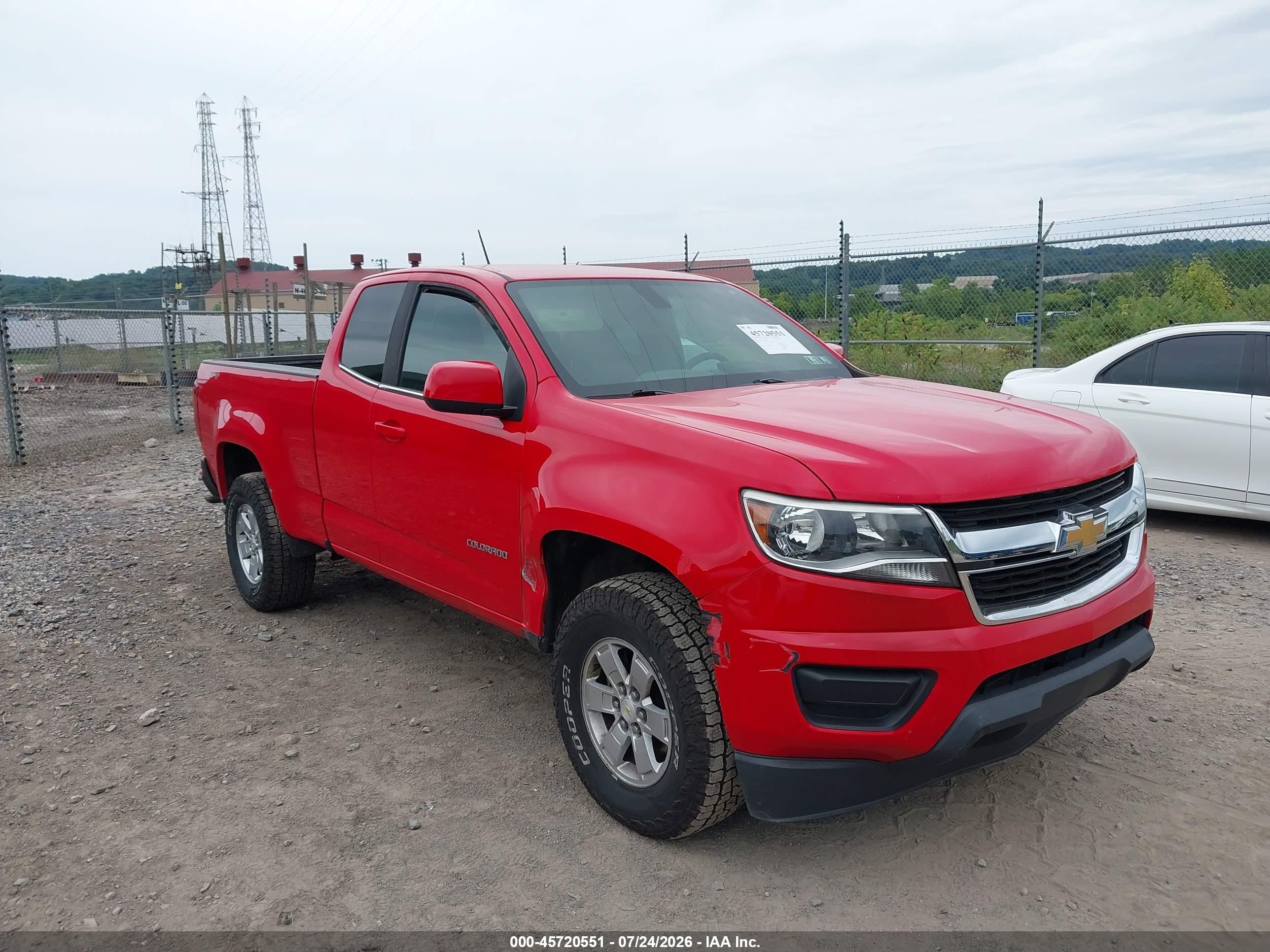 2018 Chevrolet Colorado 4WD Work Truck, VIN 1GCHTBEN2J1288626 — Interior fire