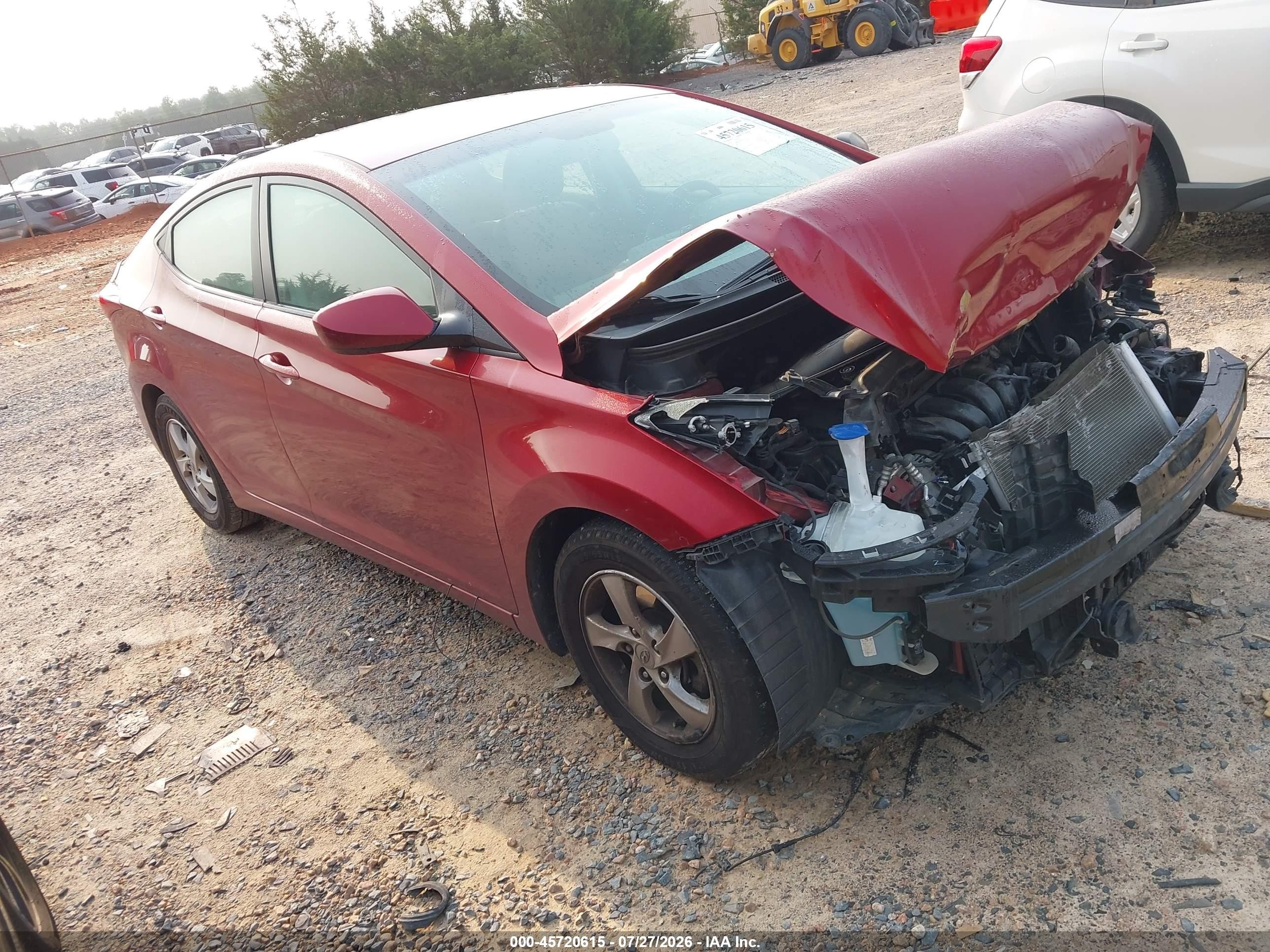 2014 Hyundai Elantra SE, VIN 5NPDH4AE1EH474903 — Front end