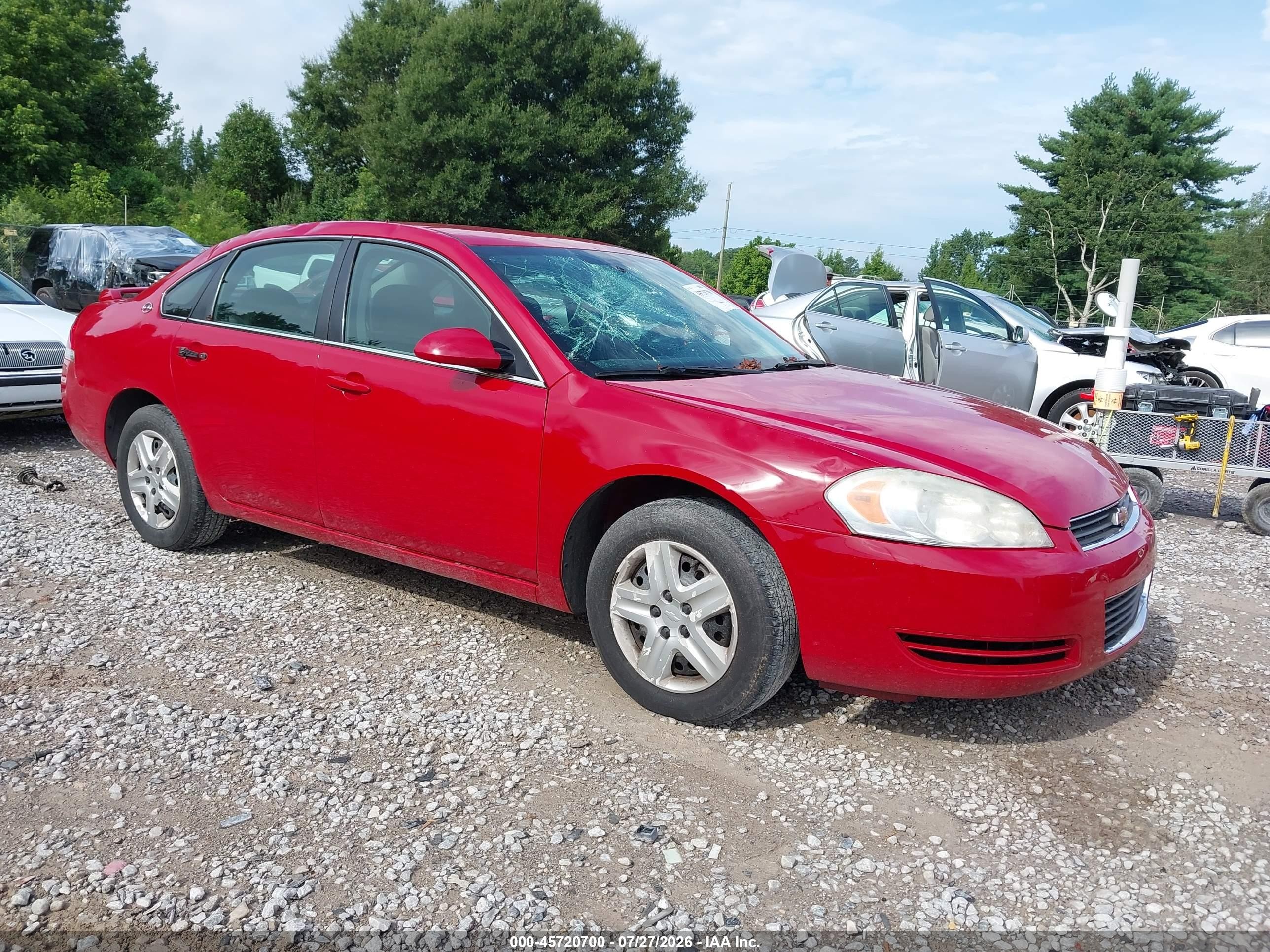 2008 Chevrolet Impala LS, VIN 2G1WB58K589241229 — Перед