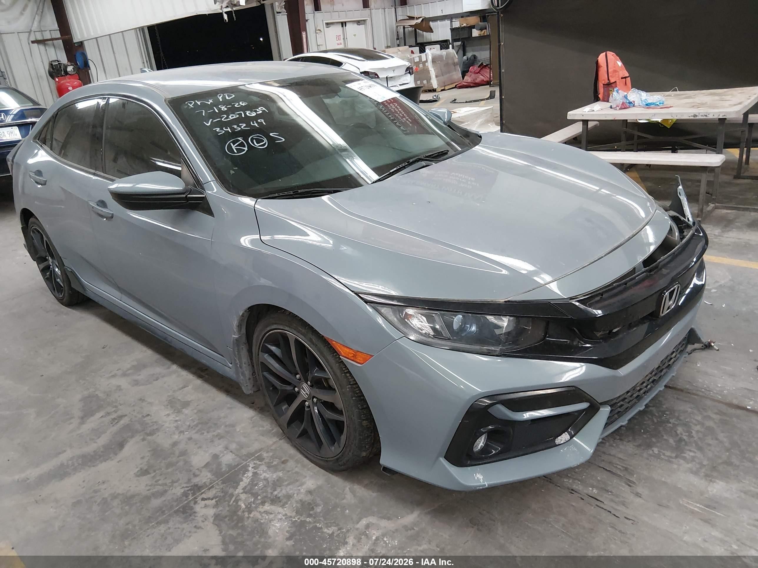2021 Honda Civic Sport, VIN SHHFK7H45MU207039 — Front end