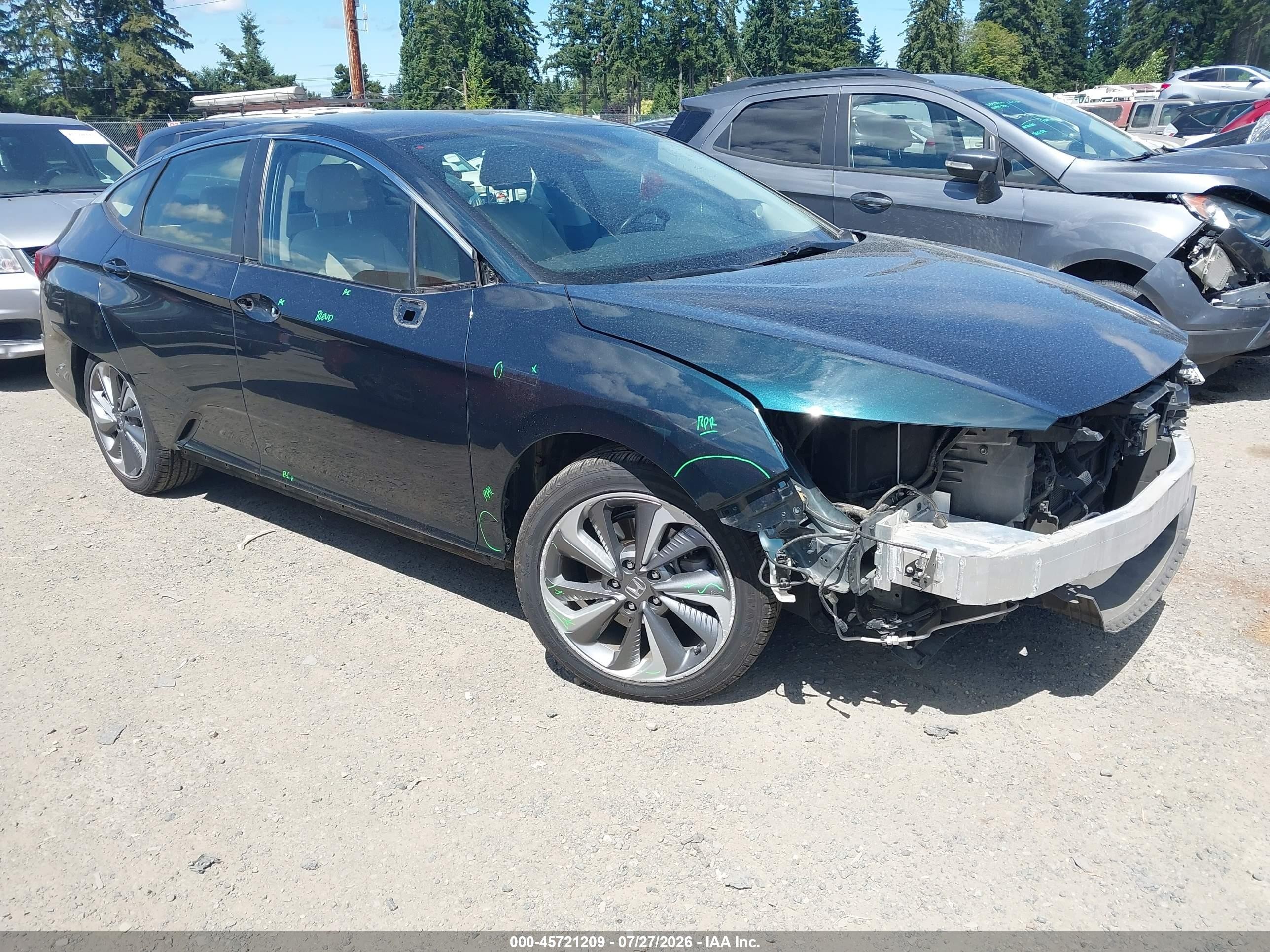 2018 Honda Clarity Touring, VIN JHMZC5F31JC008474 — Front end