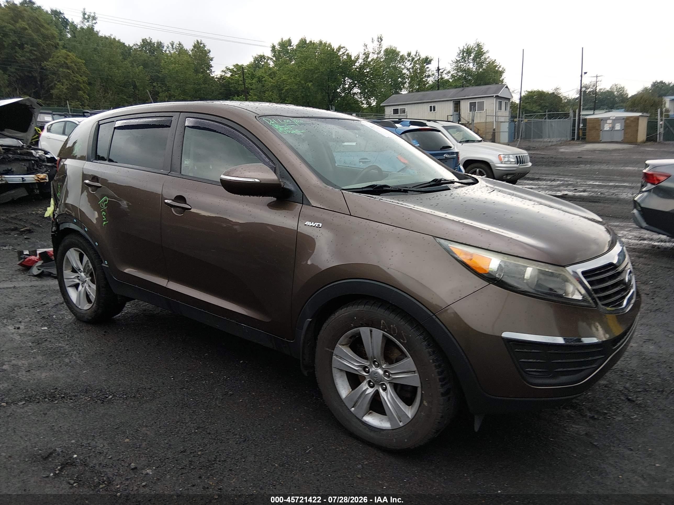 2012 Kia Sportage LX, VIN KNDPBCA21C7293820 — Rear end