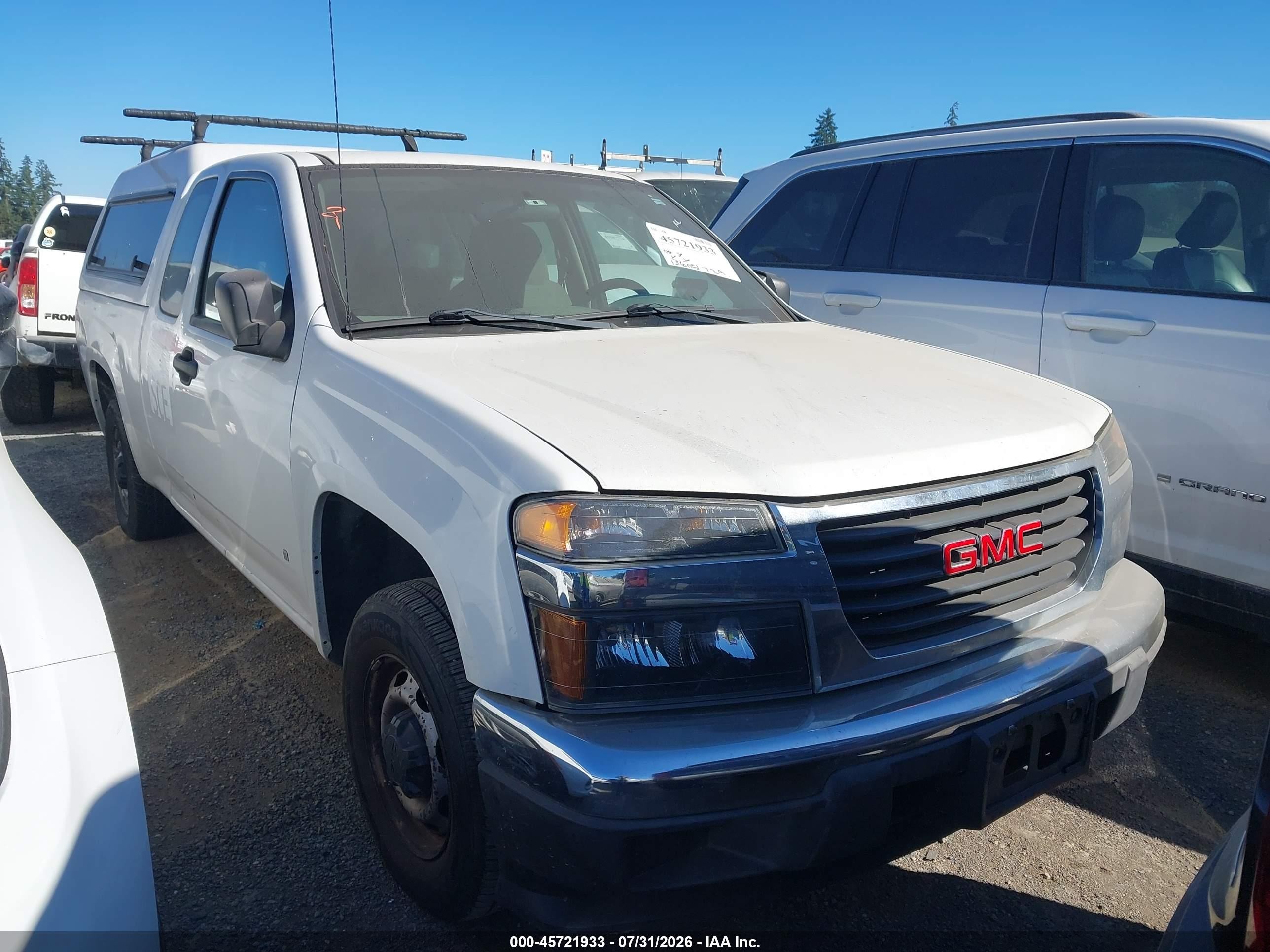 2008 GMC Canyon SLE1, VIN 1GTCS199788134225 — Rear end