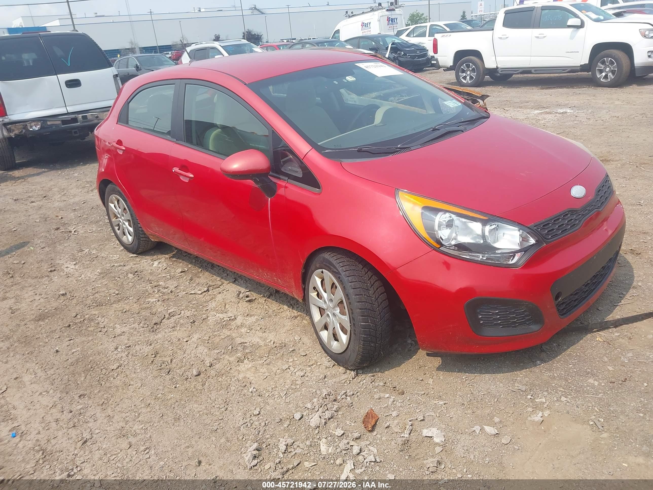 2013 Kia Rio LX, VIN KNADM5A37D6197776 — Normal wear