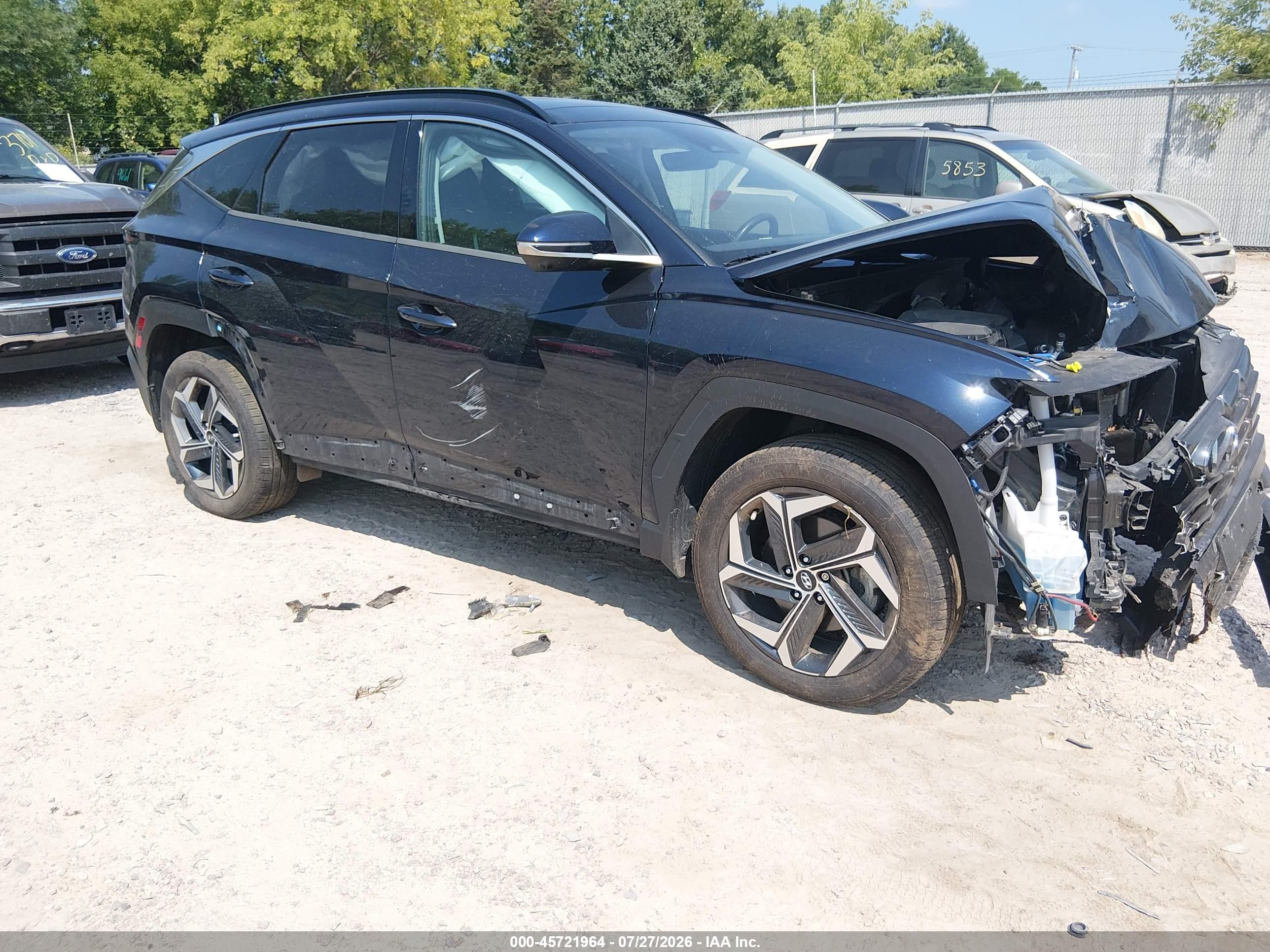 2022 Hyundai Tucson Limited, VIN KM8JECA15NU038379 — Front end