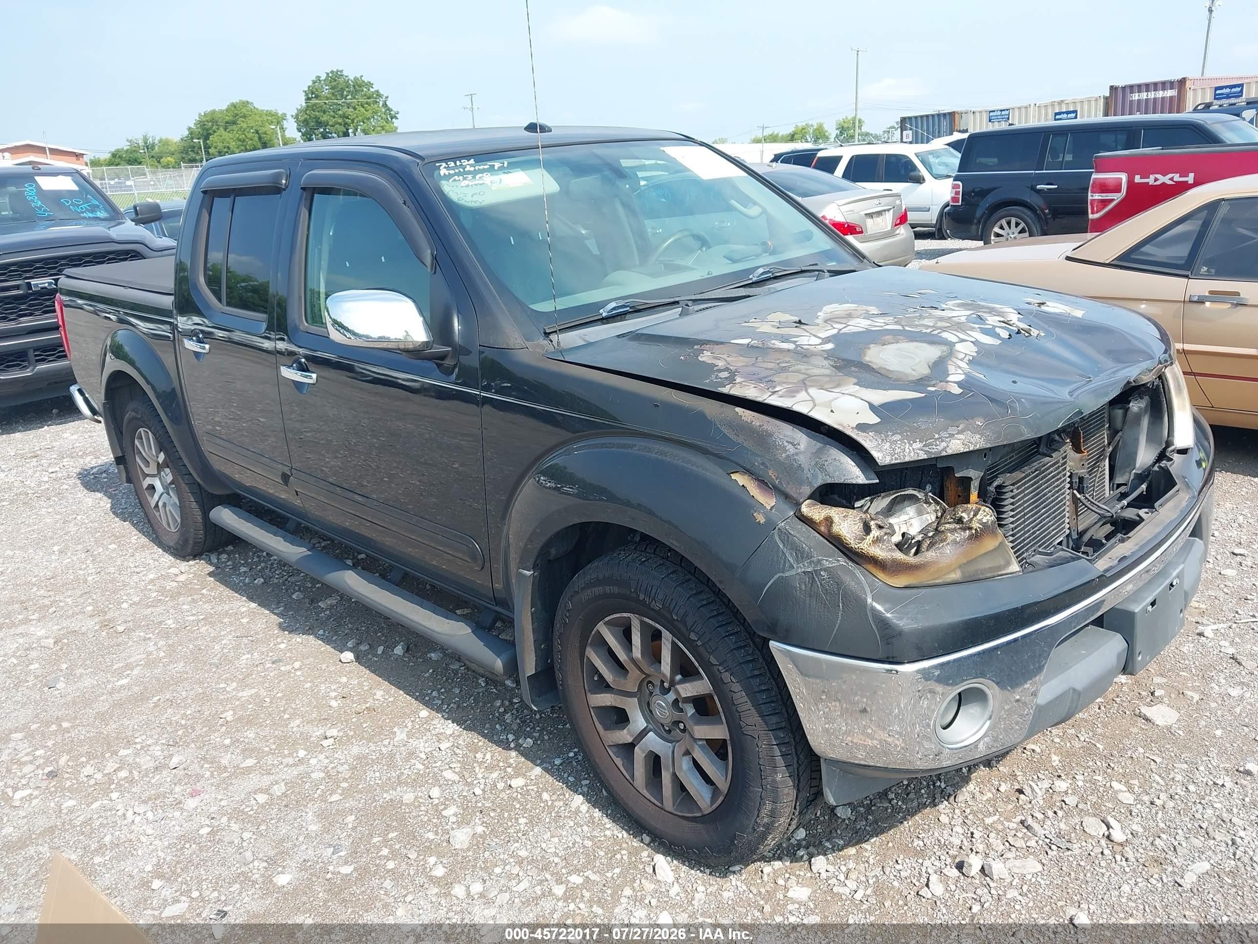 2013 Nissan Frontier SV, VIN 1N6AD0ER3DN723783 — Engine fire