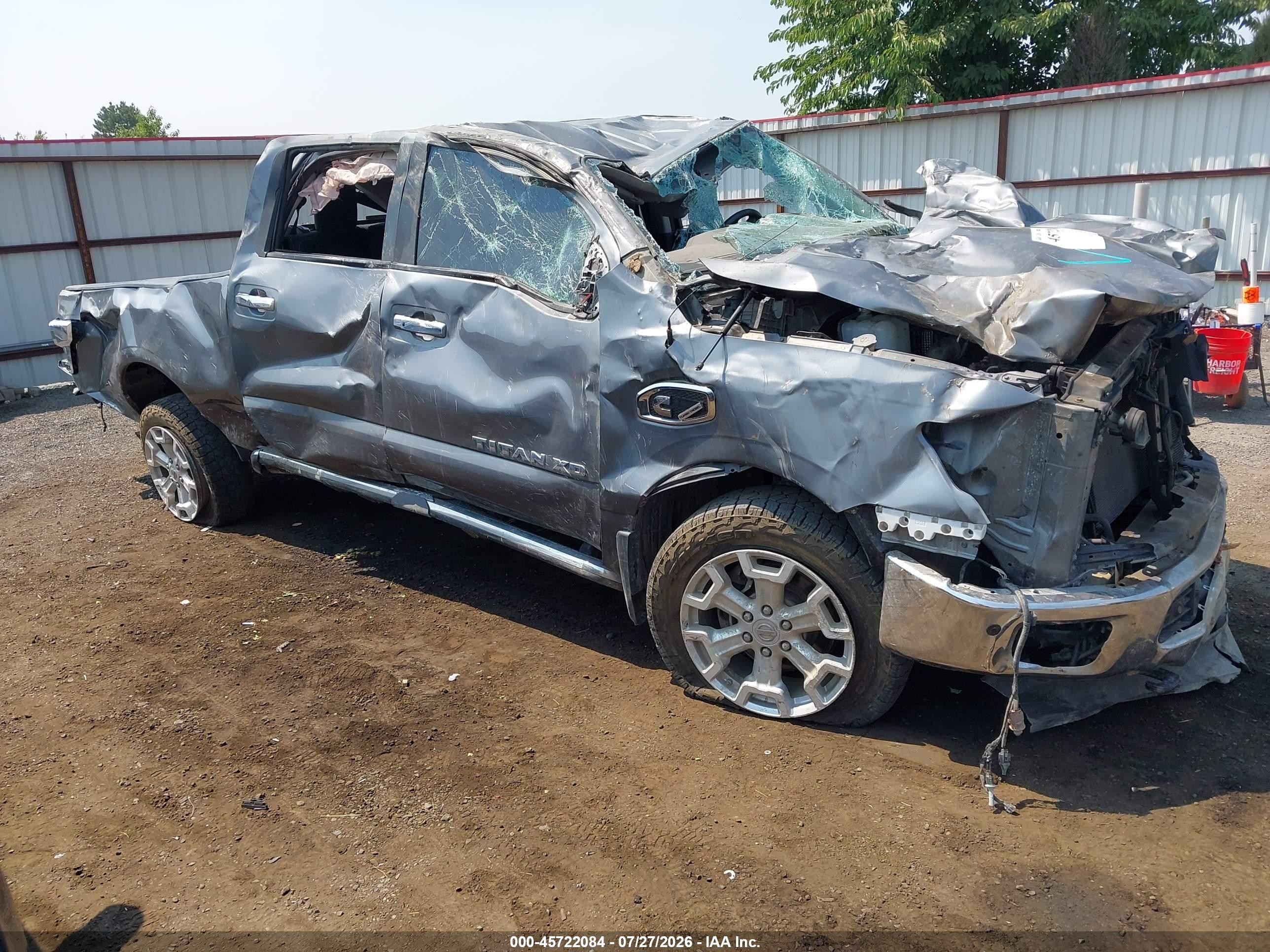 2018 Nissan Titan Platinum Reserve, VIN 1N6BA1F48JN526982 — Rollover