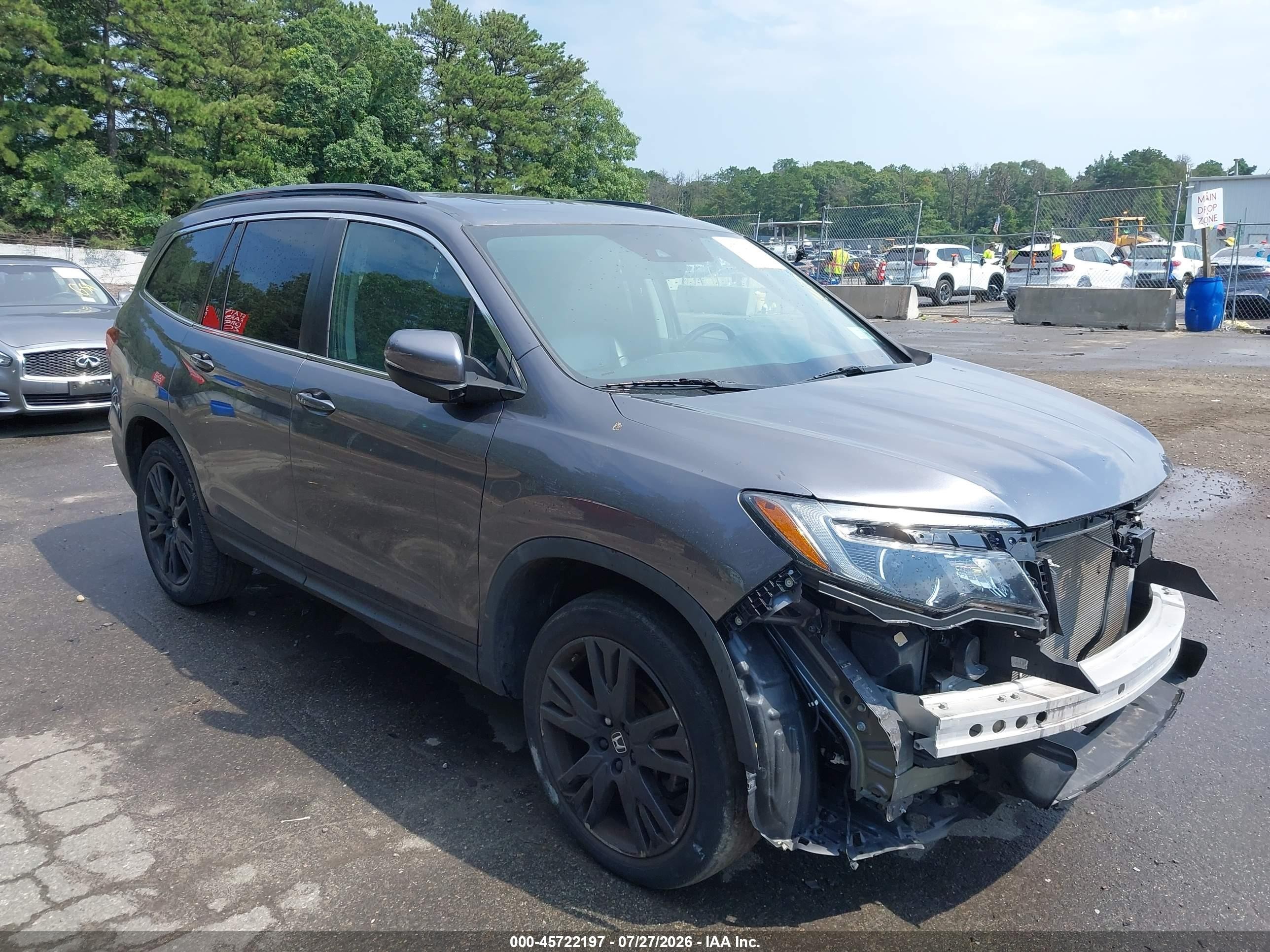 2022 Honda Pilot Special Edition, VIN 5FNYF6H20NB056202 — Перед