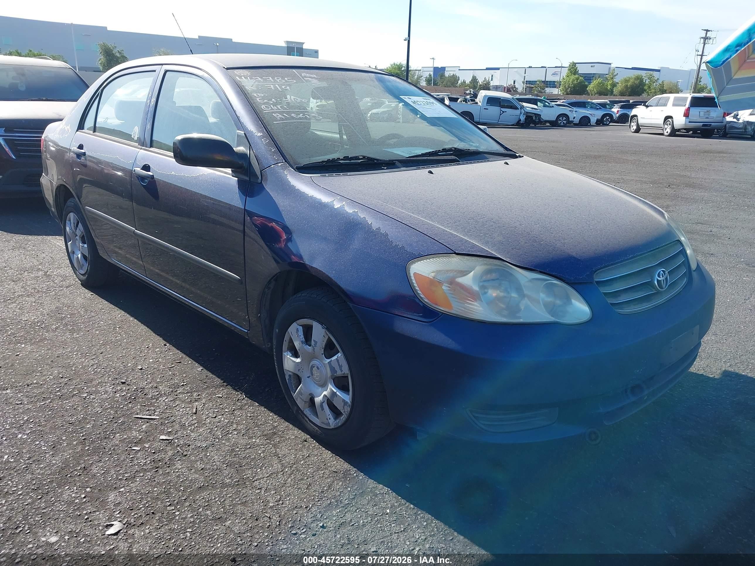 2004 Toyota Corolla LE, VIN JTDBR32EX42034661 — Theft recovery