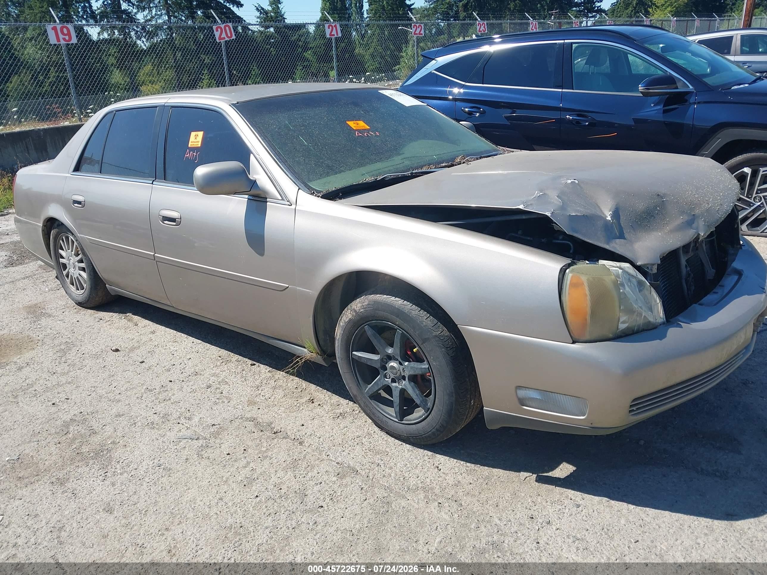 2003 Cadillac DeVille DHS, VIN 1G6KE57Y93U270279 — Biohazard / chemical