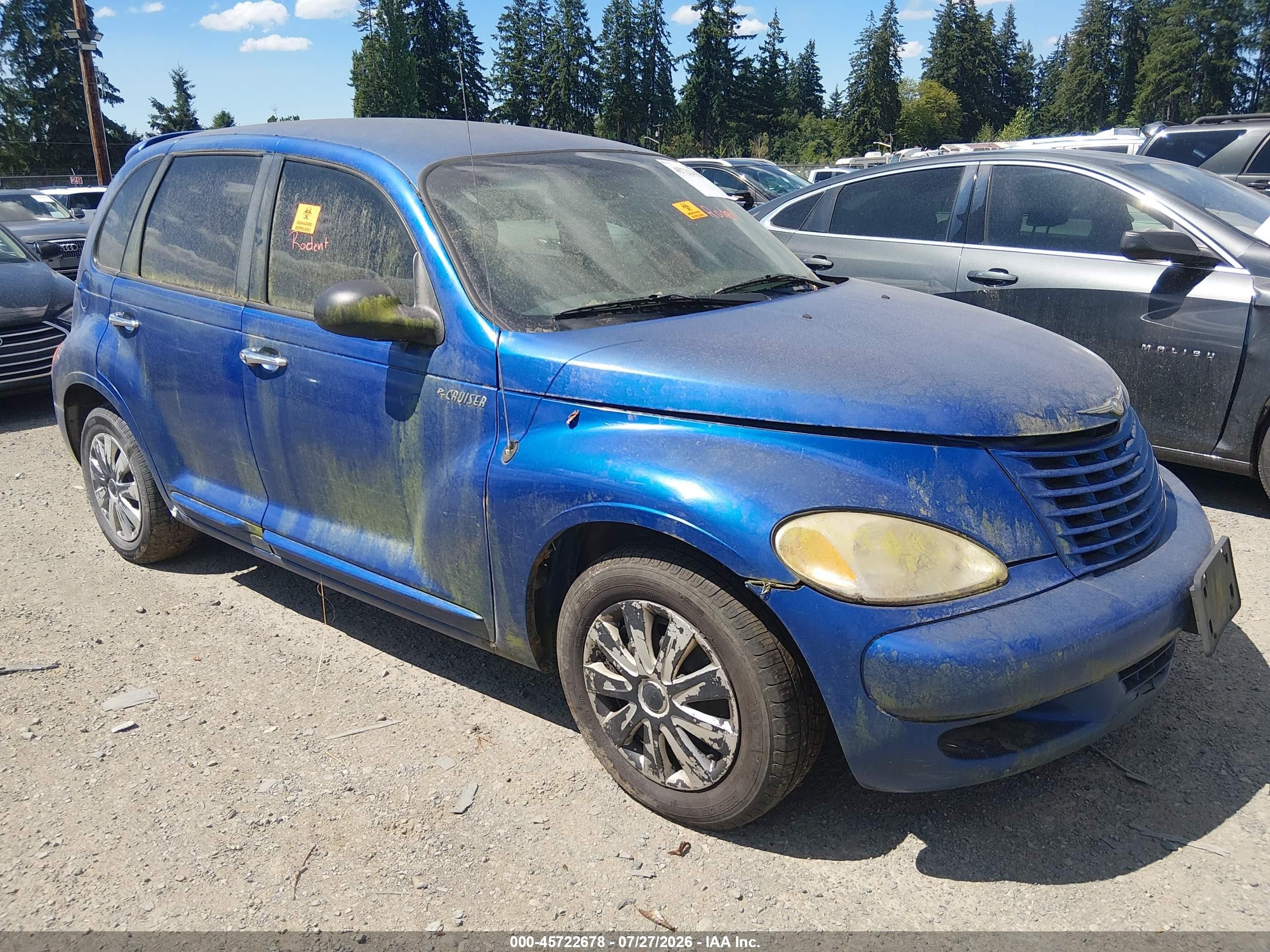 2005 Chrysler PT Cruiser, VIN 3C4FY48B15T600312 — Biohazard / chemical