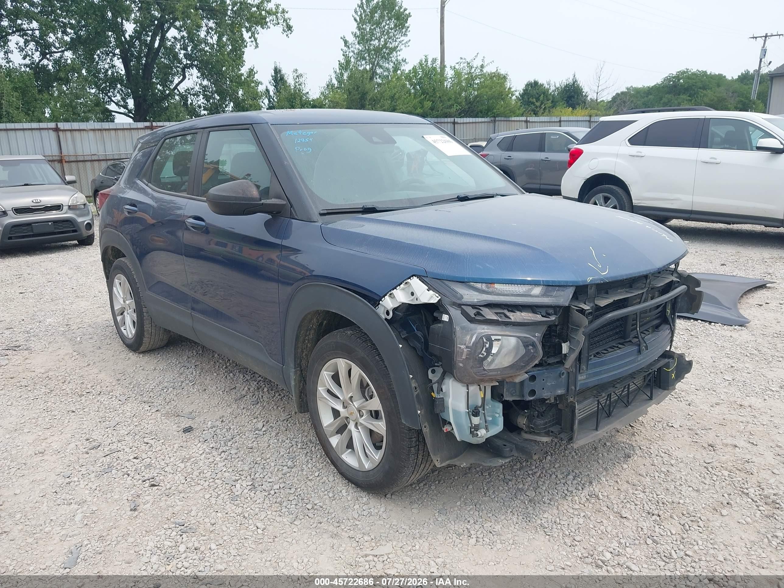 2021 Chevrolet TrailBlazer LS, VIN KL79MMS20MB137092 — Side