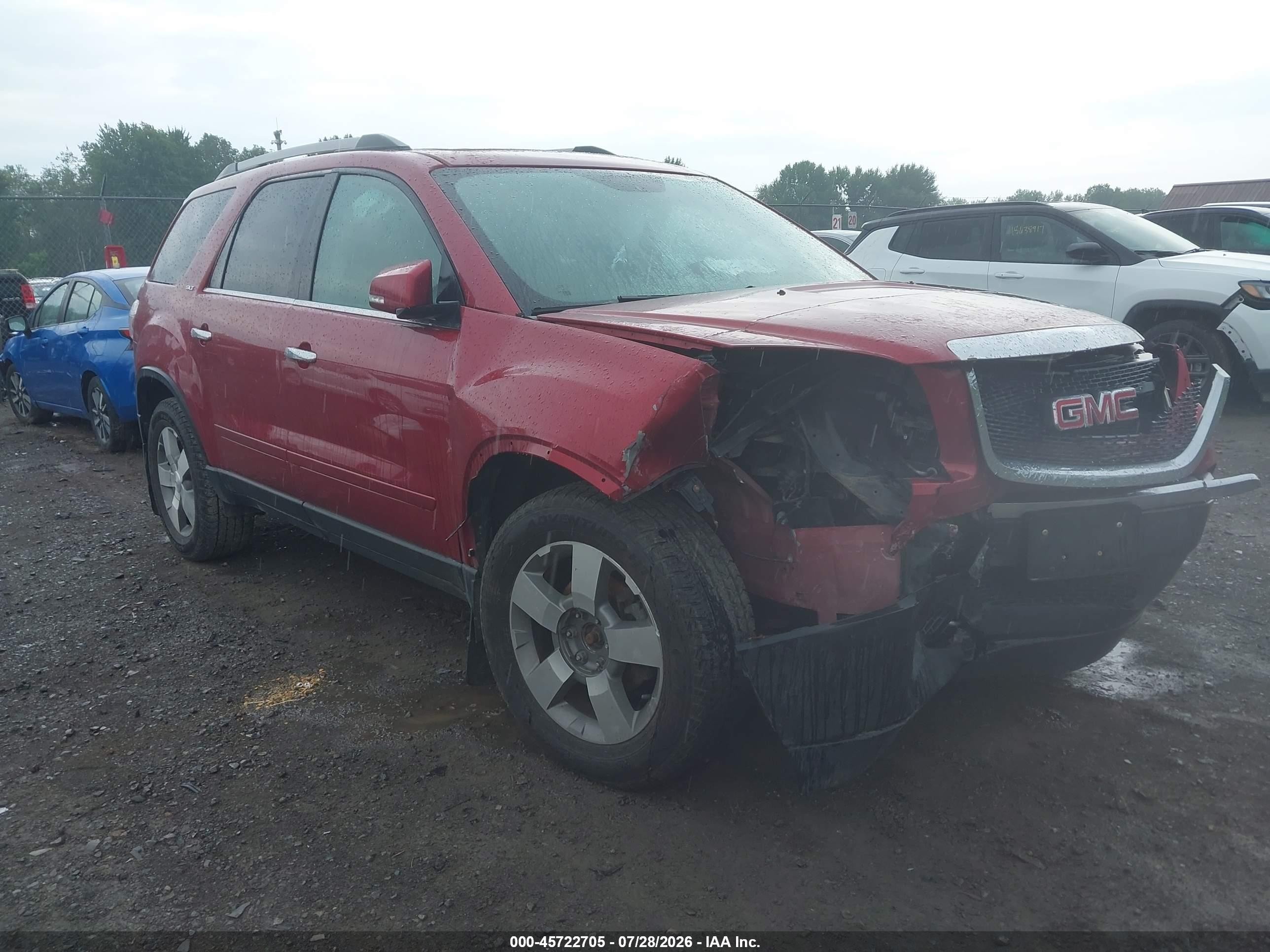 2012 GMC Acadia SLT2, VIN 1GKKVSED9CJ284930 — Front end