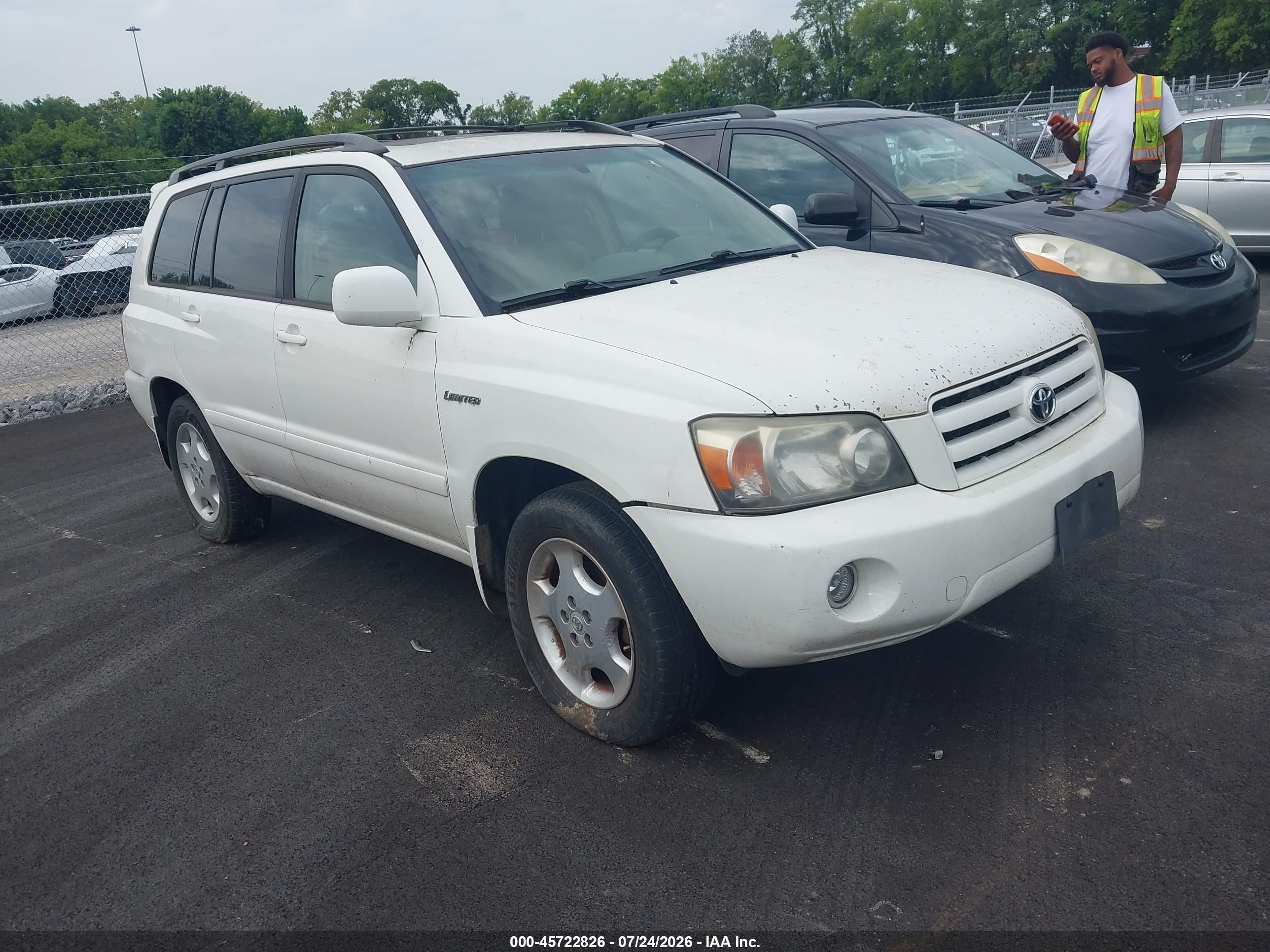 2006 Toyota Highlander Sport, VIN JTEEP21AX60147063 — Normal wear