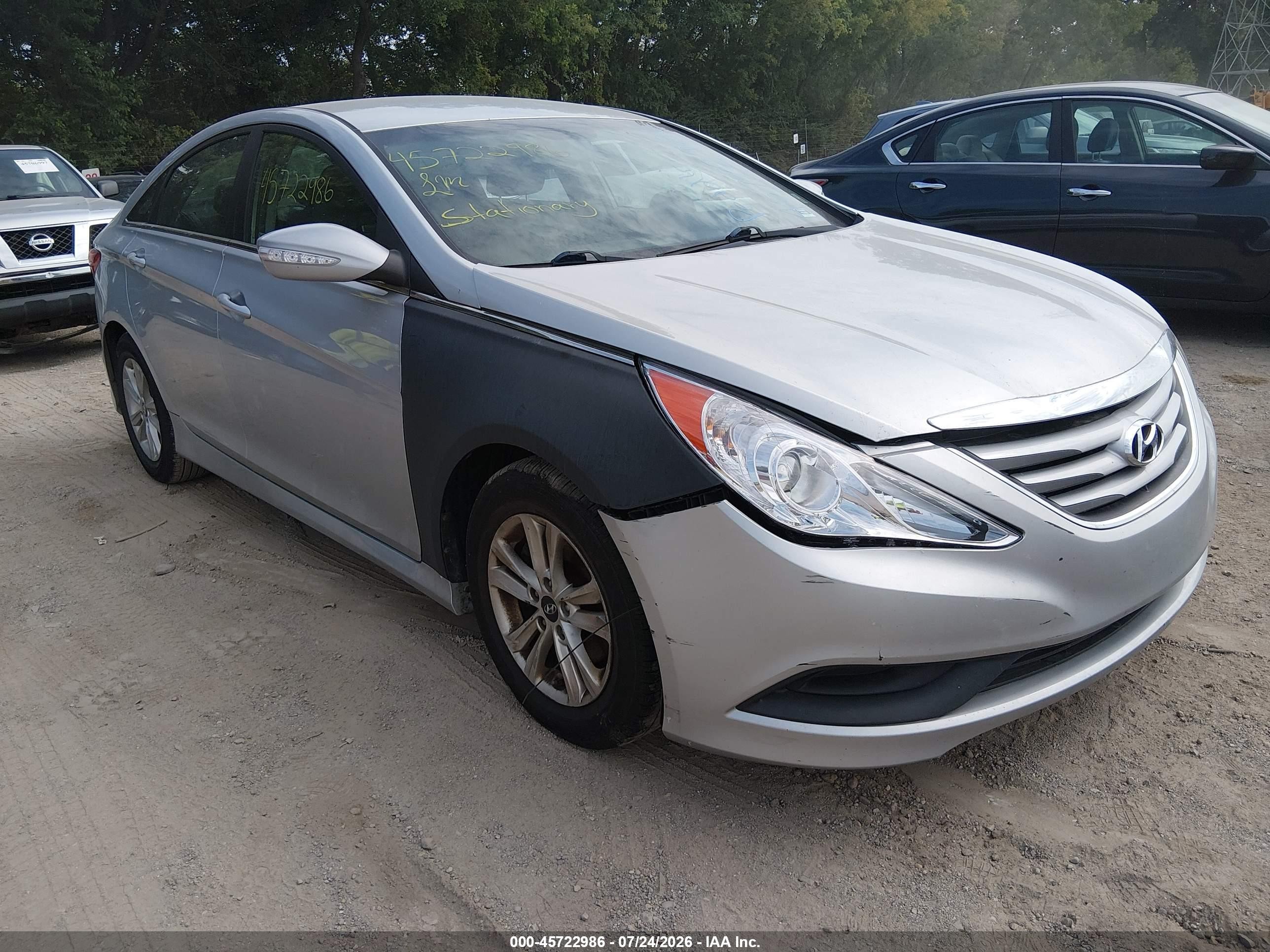 2014 Hyundai Sonata GLS, VIN 5NPEB4AC8EH925944 — Normal wear