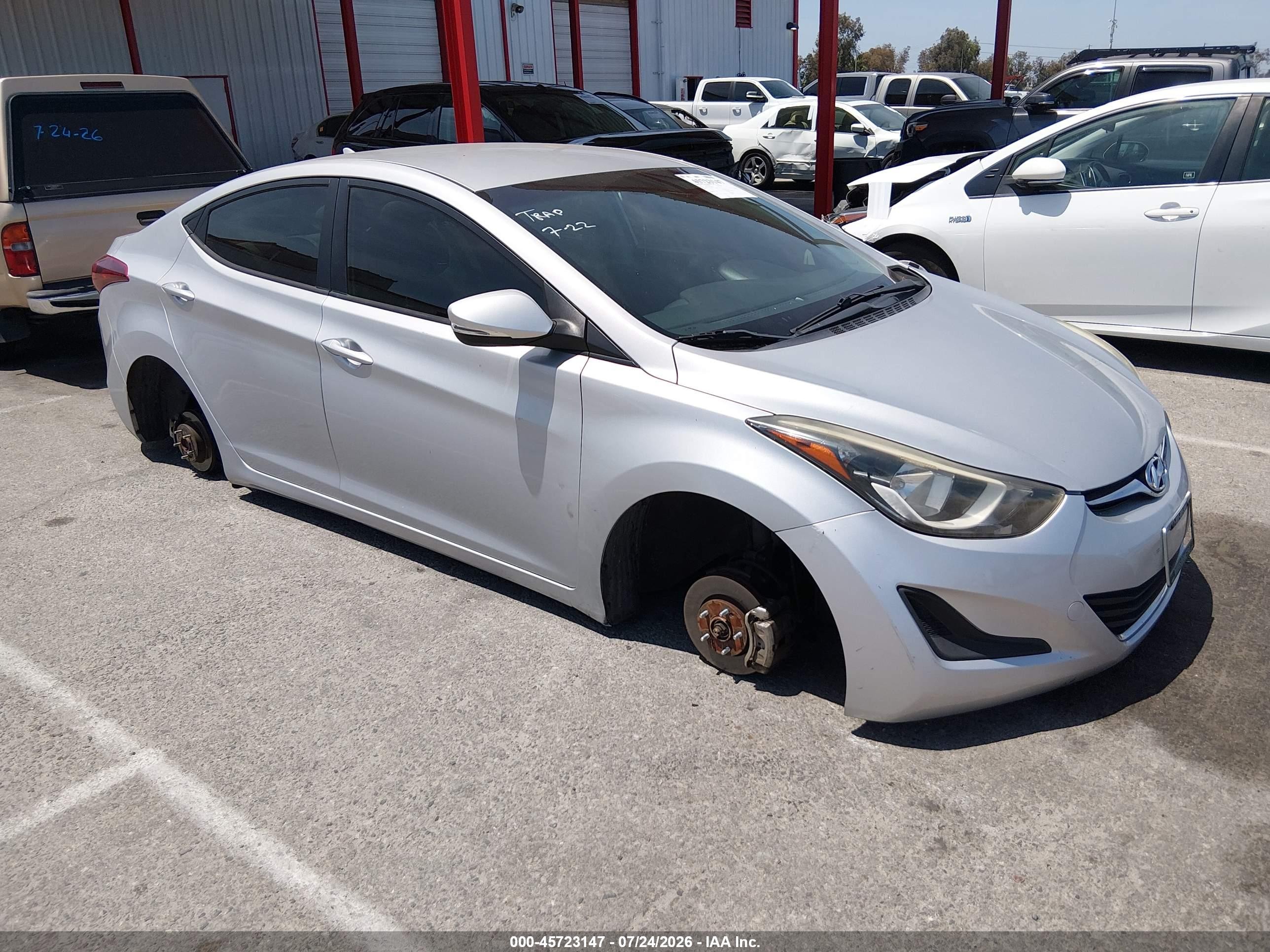 2015 Hyundai Elantra SE, VIN KMHDH4AE3FU389452 — Theft recovery