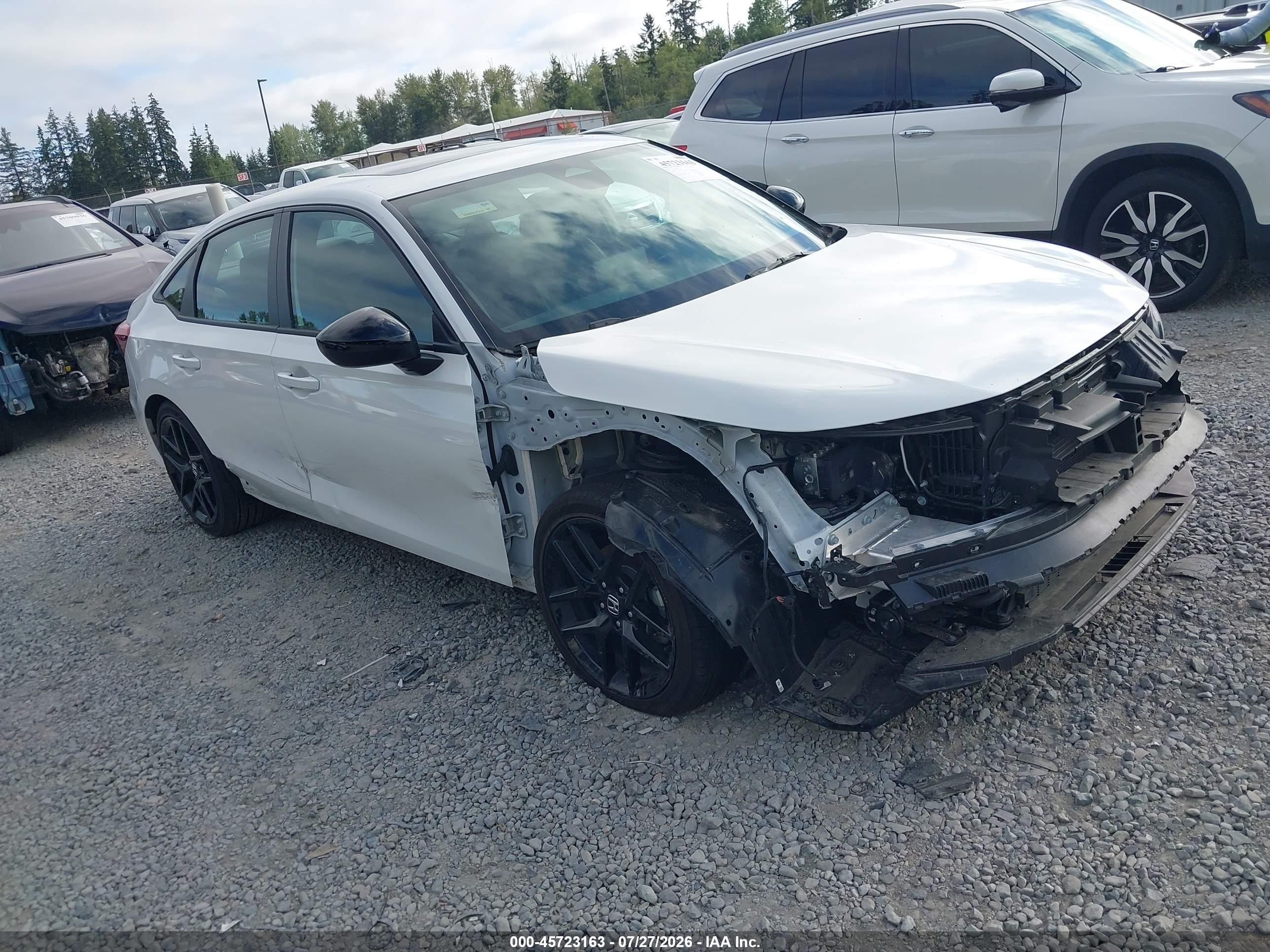 2026 Honda Civic Sport, VIN 2HGFE4F89TH312867 — Front end