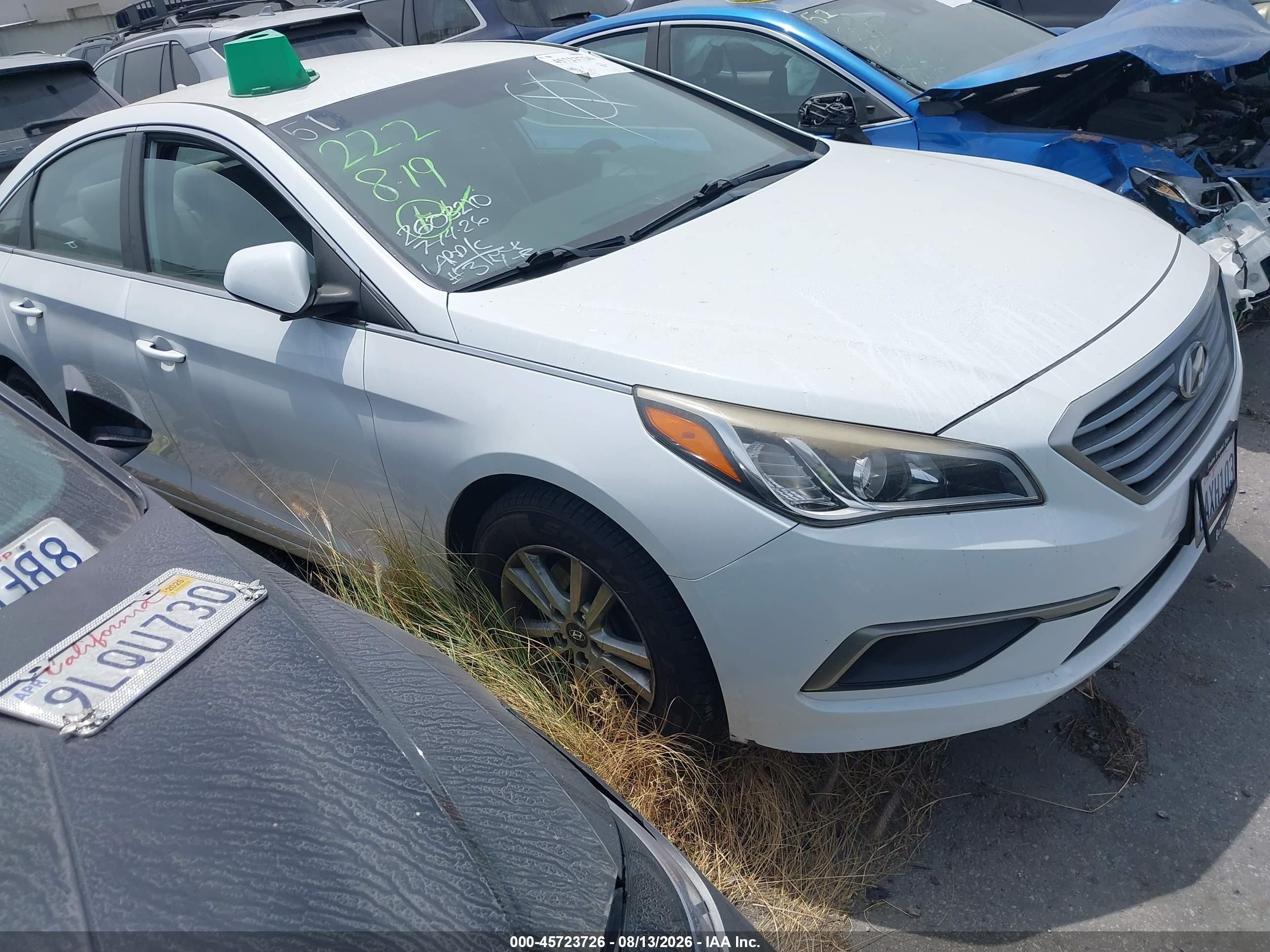2017 Hyundai Sonata Eco, VIN 5NPE24AA7HH527496 — Vandalism